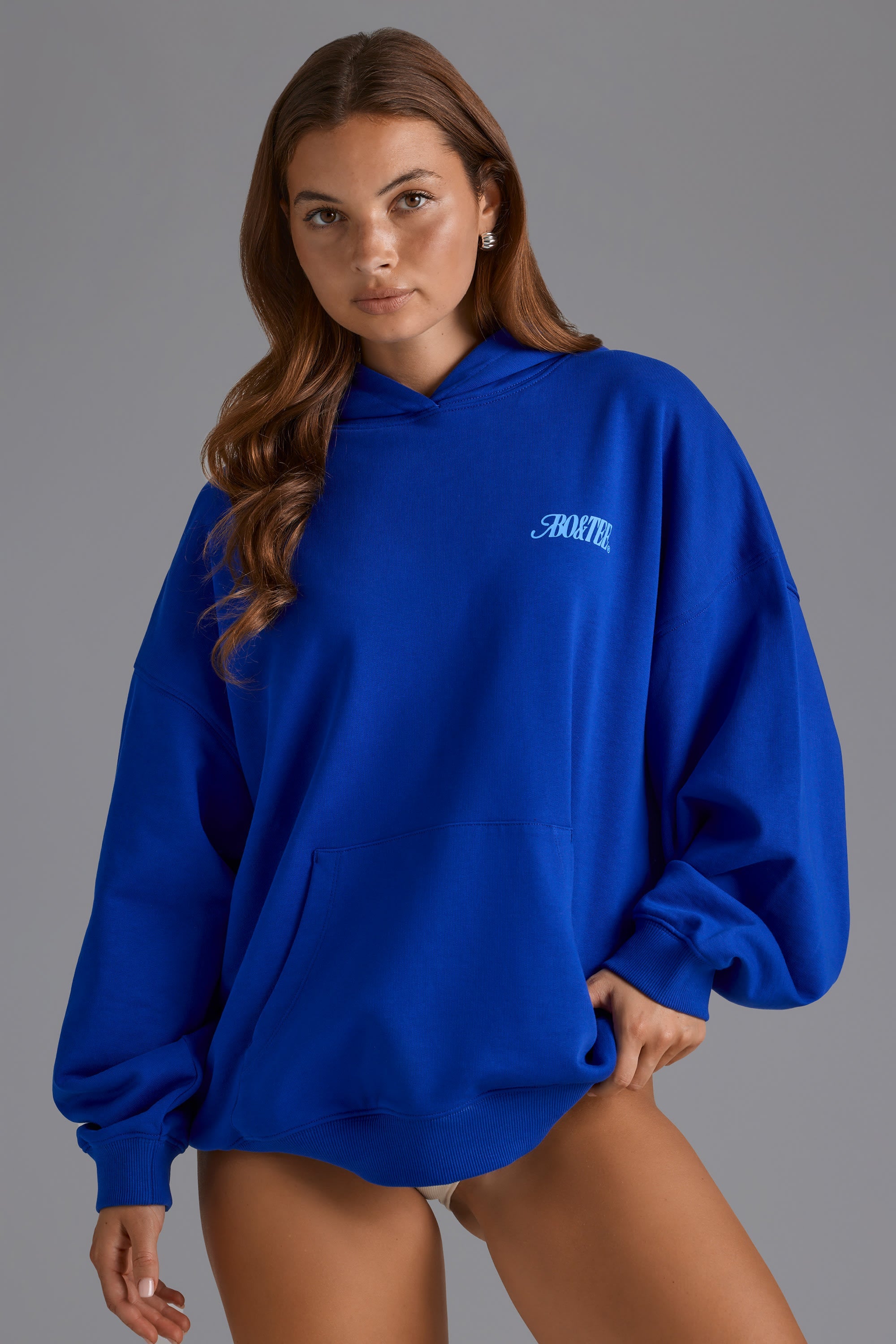 Royal blue zip up sweater deals