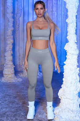 Petite Seamless Full Length Leggings in Grey