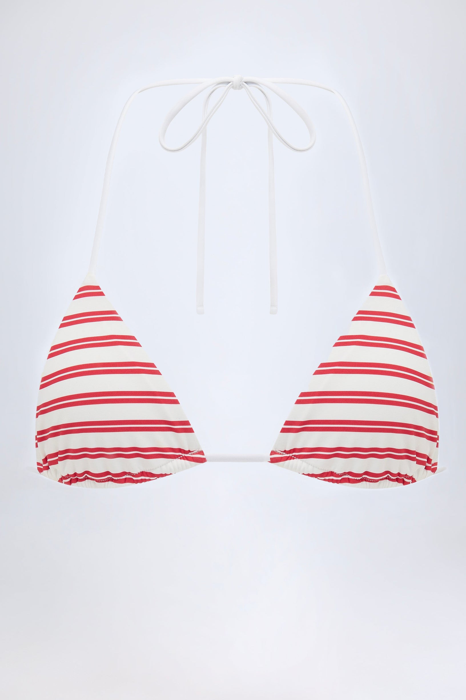 Triangle Bikini Top in Cherry Red - 2