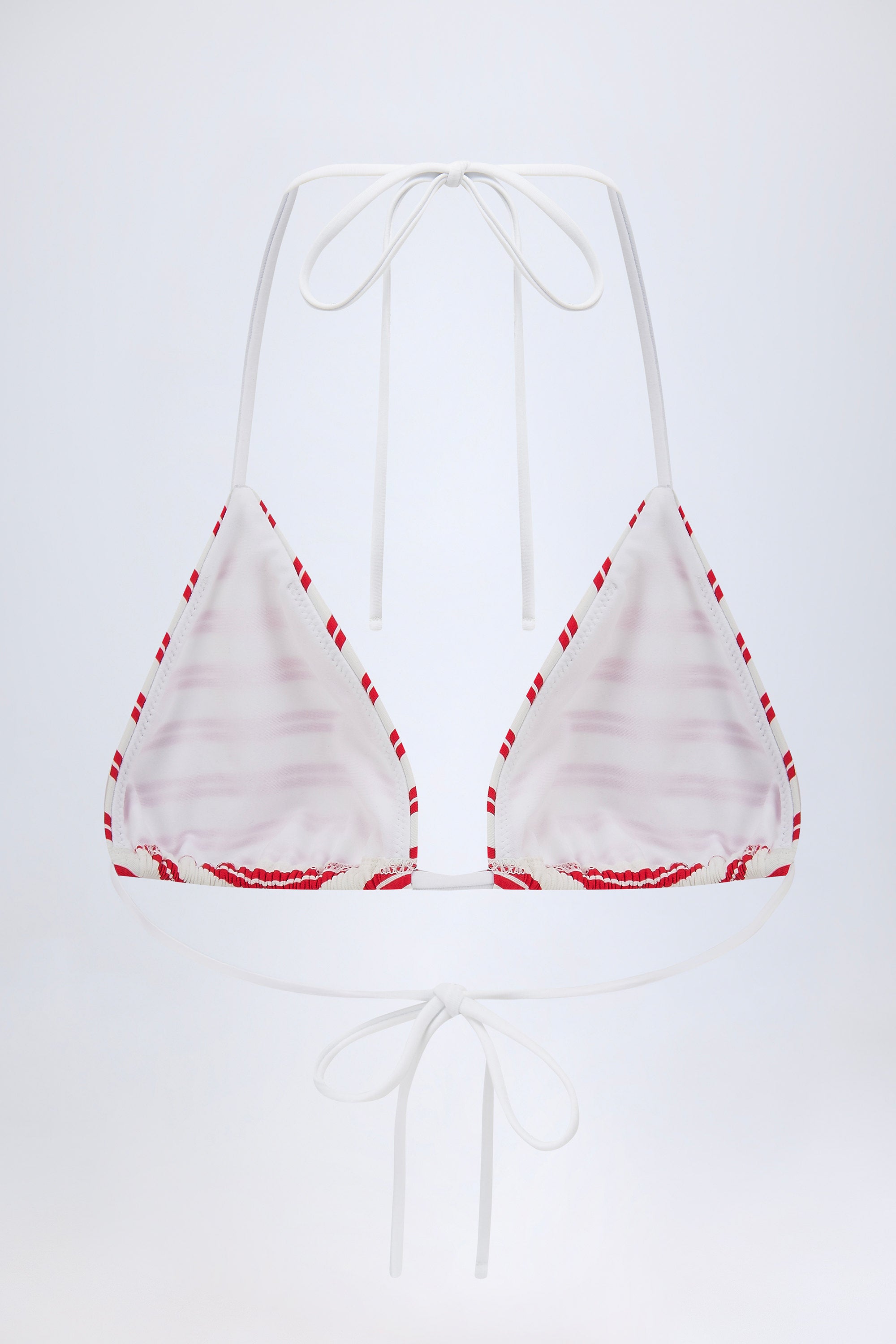 Triangle Bikini Top in Cherry Red