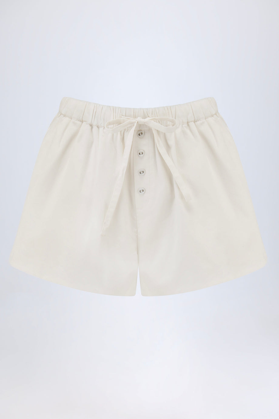 Mid-Rise Shorts in White