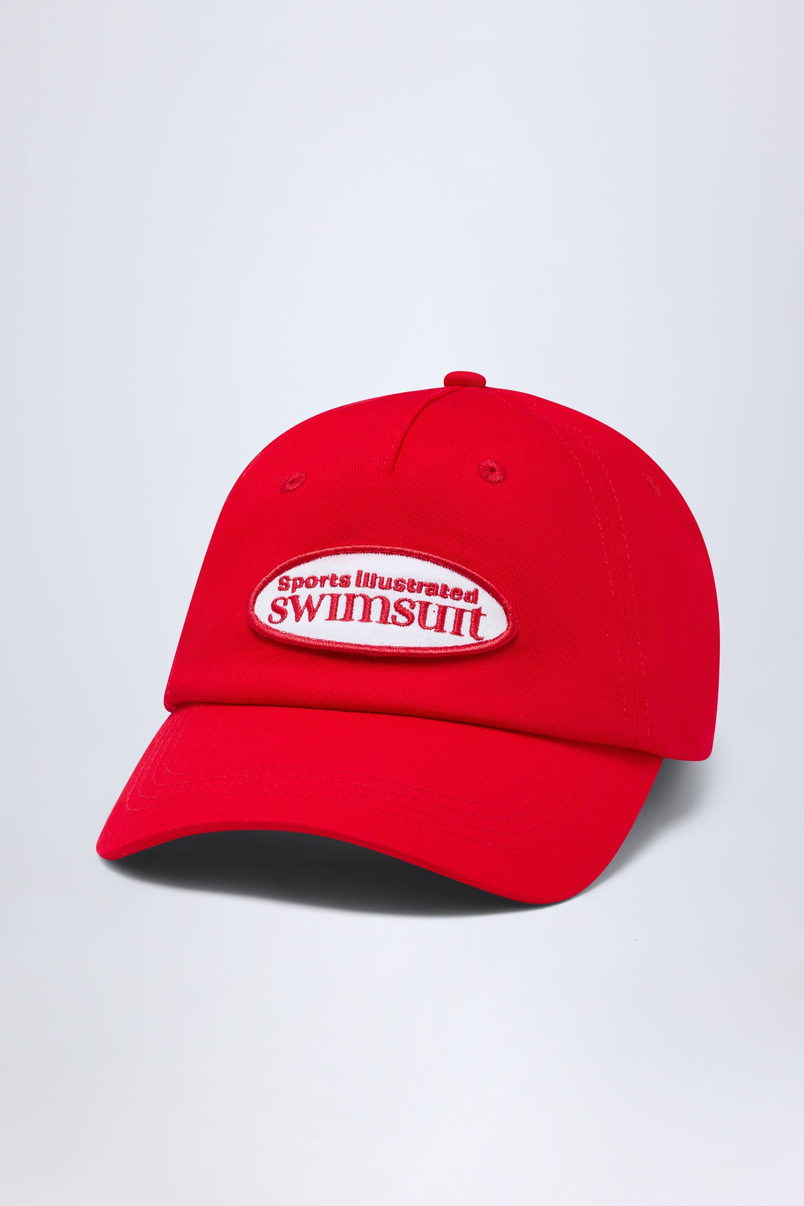 Logo Baseball Cap in Fiery Red - 2