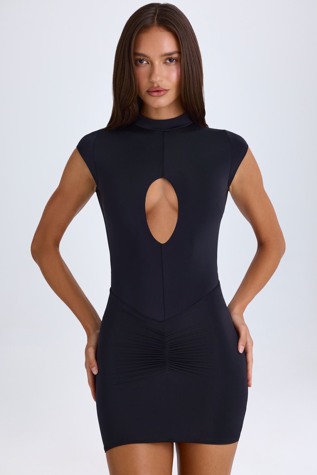 Cut-Out Bodysuit in Black - 5