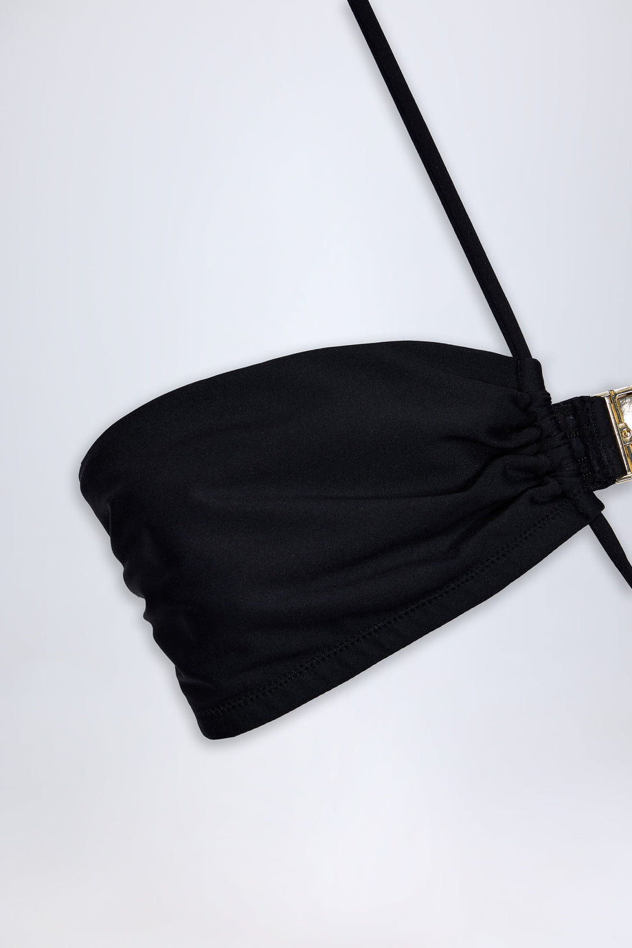 Cut-Out Halterneck Swimsuit in Black