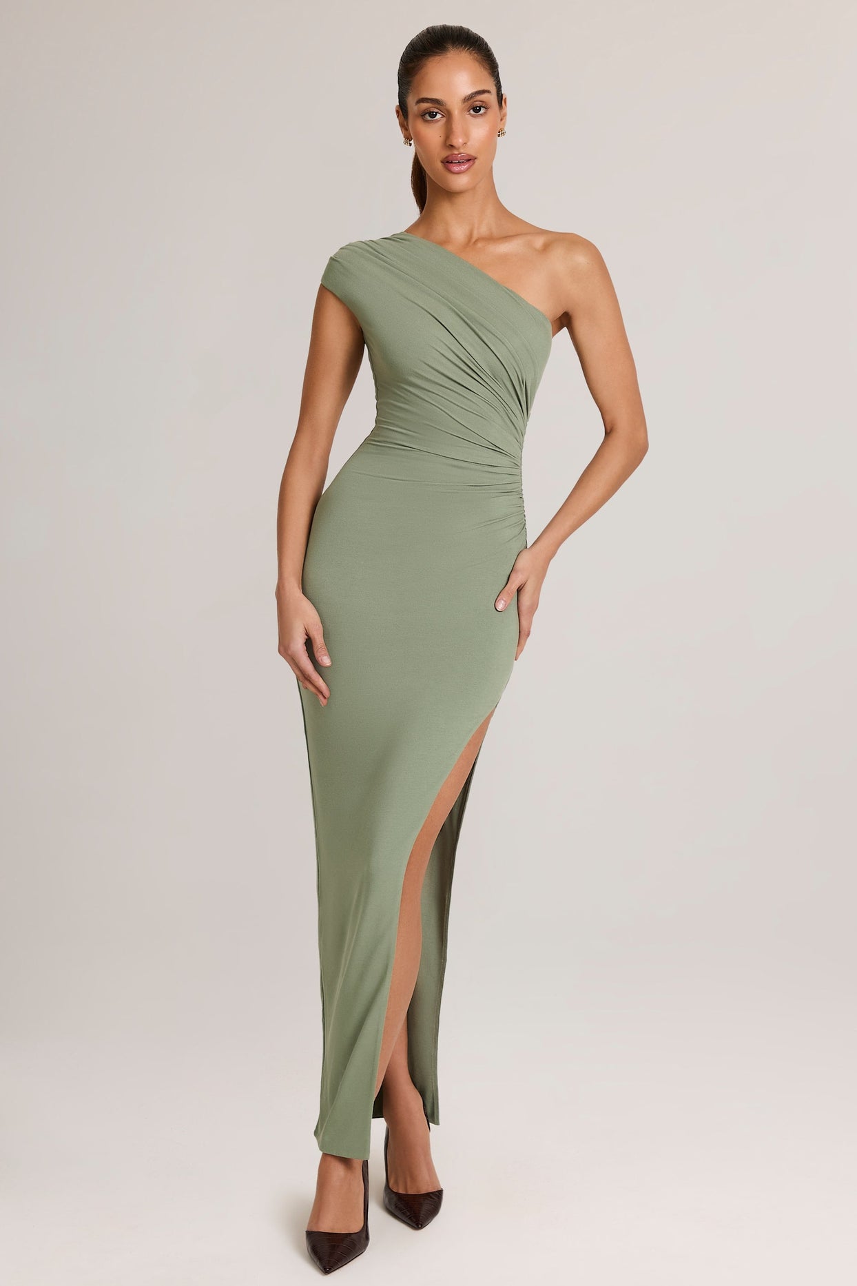 ruched sage green dress Zapaka Women Sage Green Homecoming Dress Sequins Ruched Spaghetti Straps Bodycon Short Cocktail Dress, Sage Green / US2