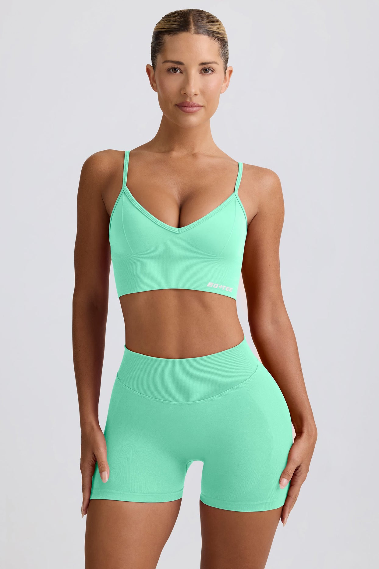 Define Luxe Mini Shorts in Mint