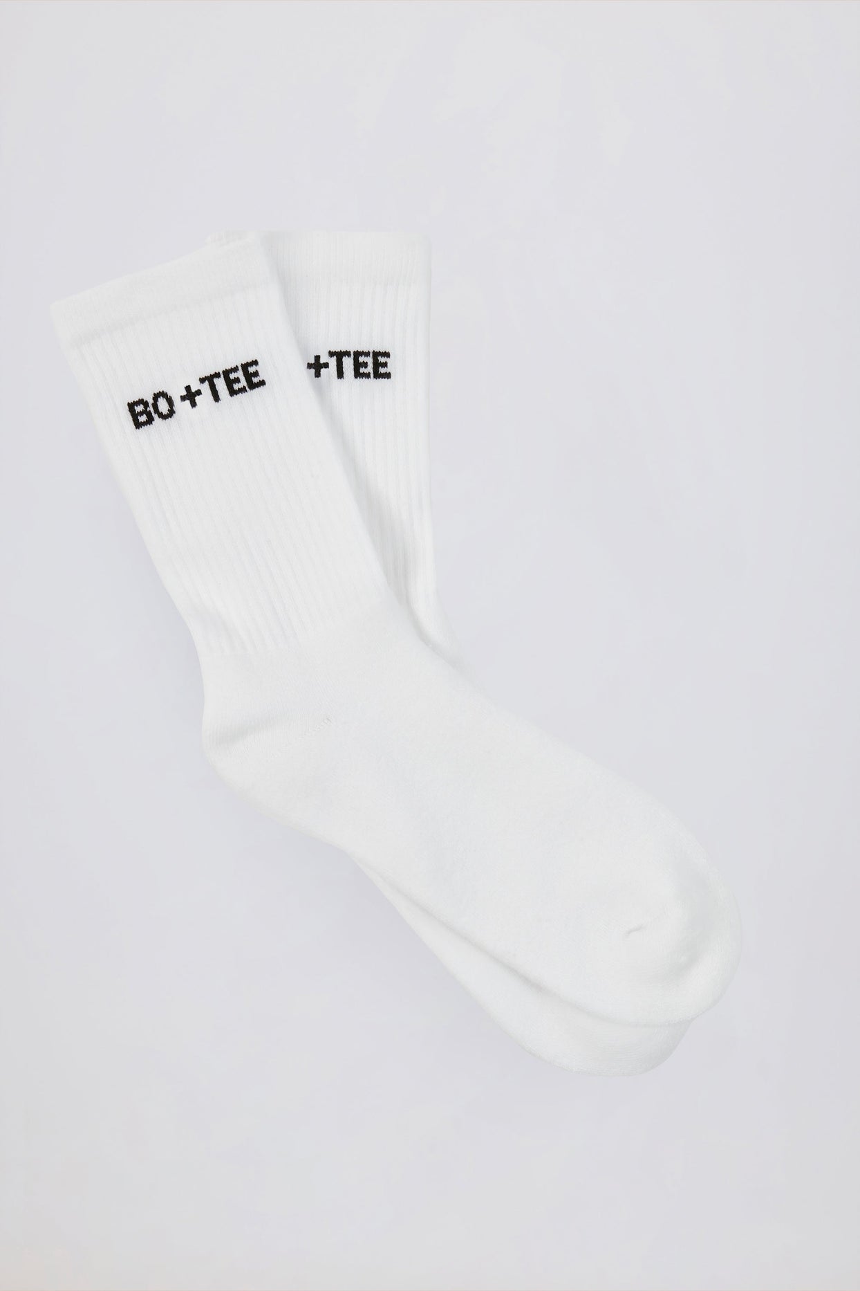 Ribbed Crew Sock Bundle in White