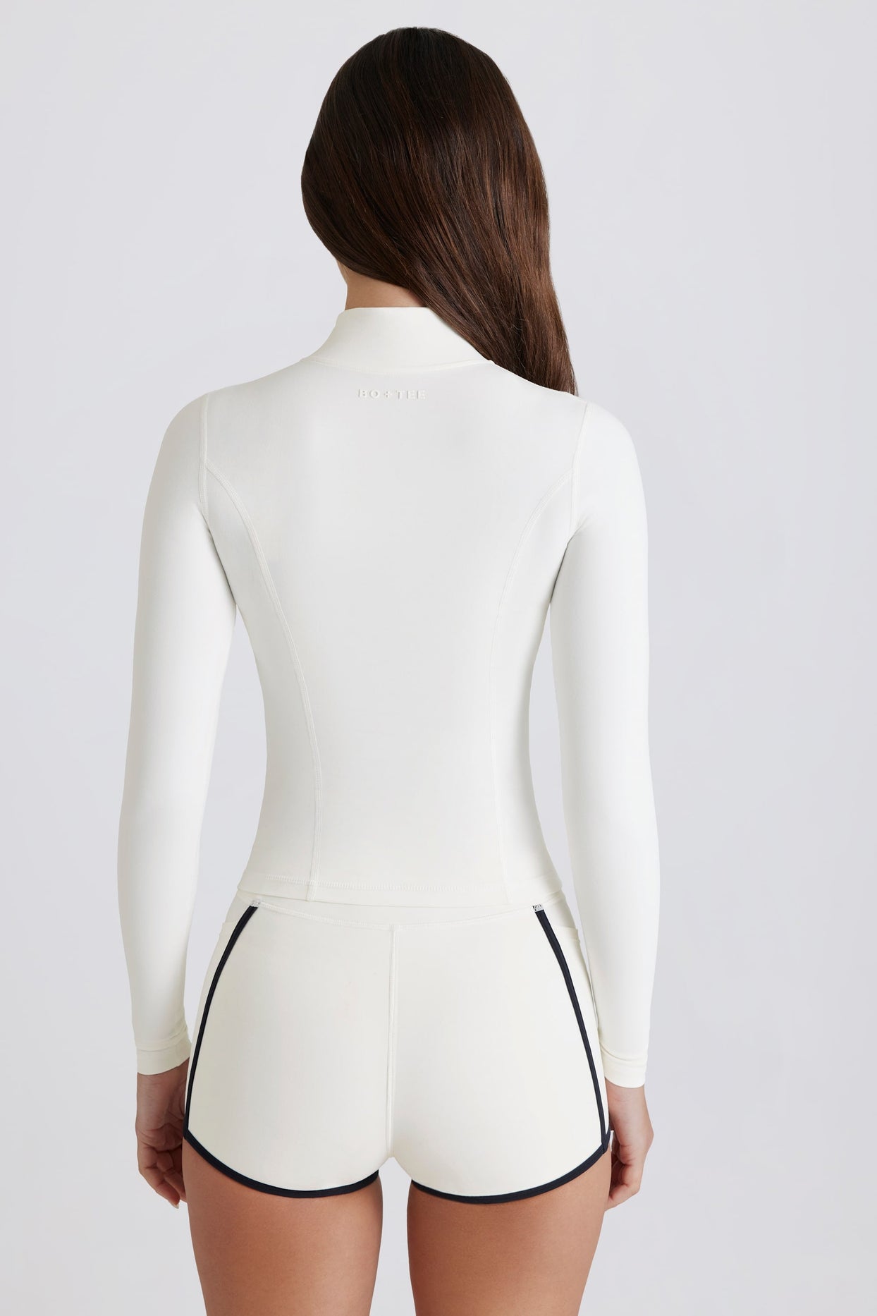 Soft Active Zip-Up Jacket in Ivory