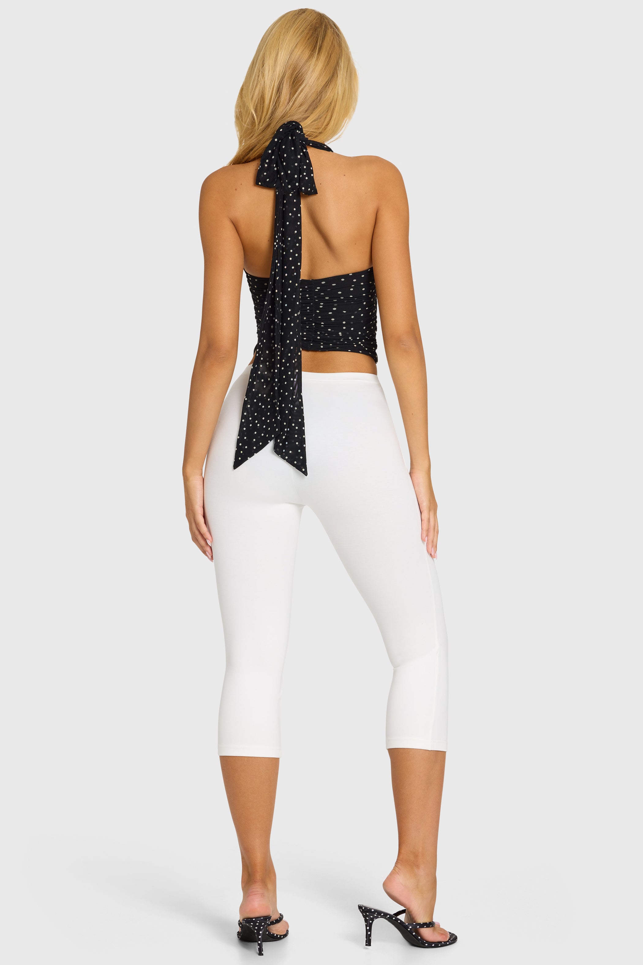 Ponte Capri Leggings in Snow
