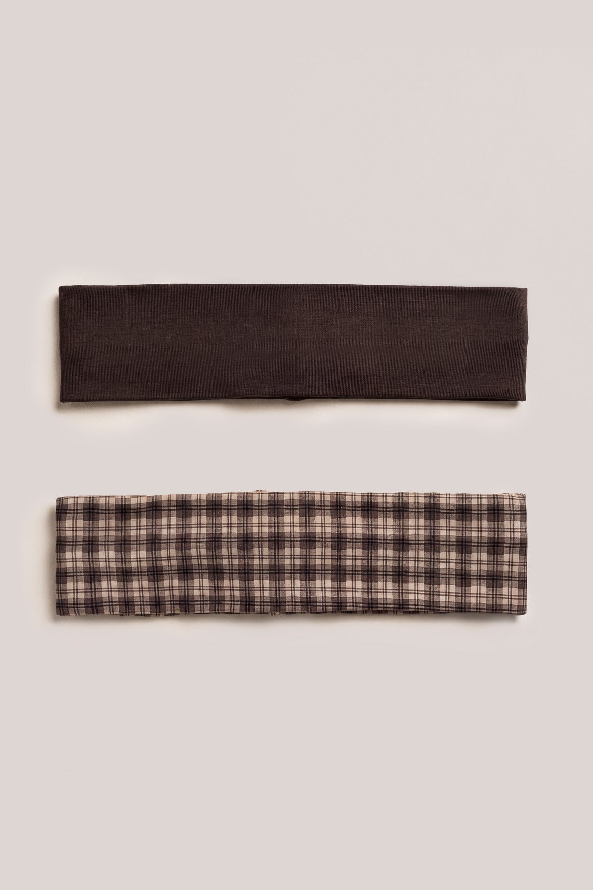Modal Headband 2-Pack in Square Check Print