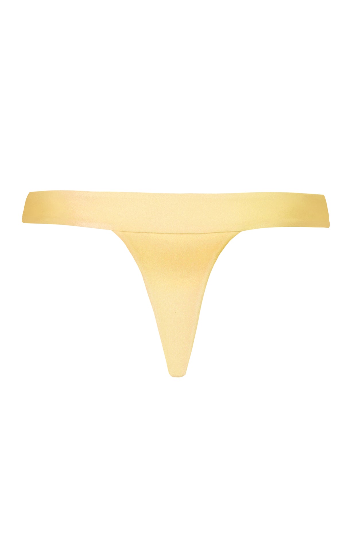 Thong Bikini Bottoms in Lemon - 4