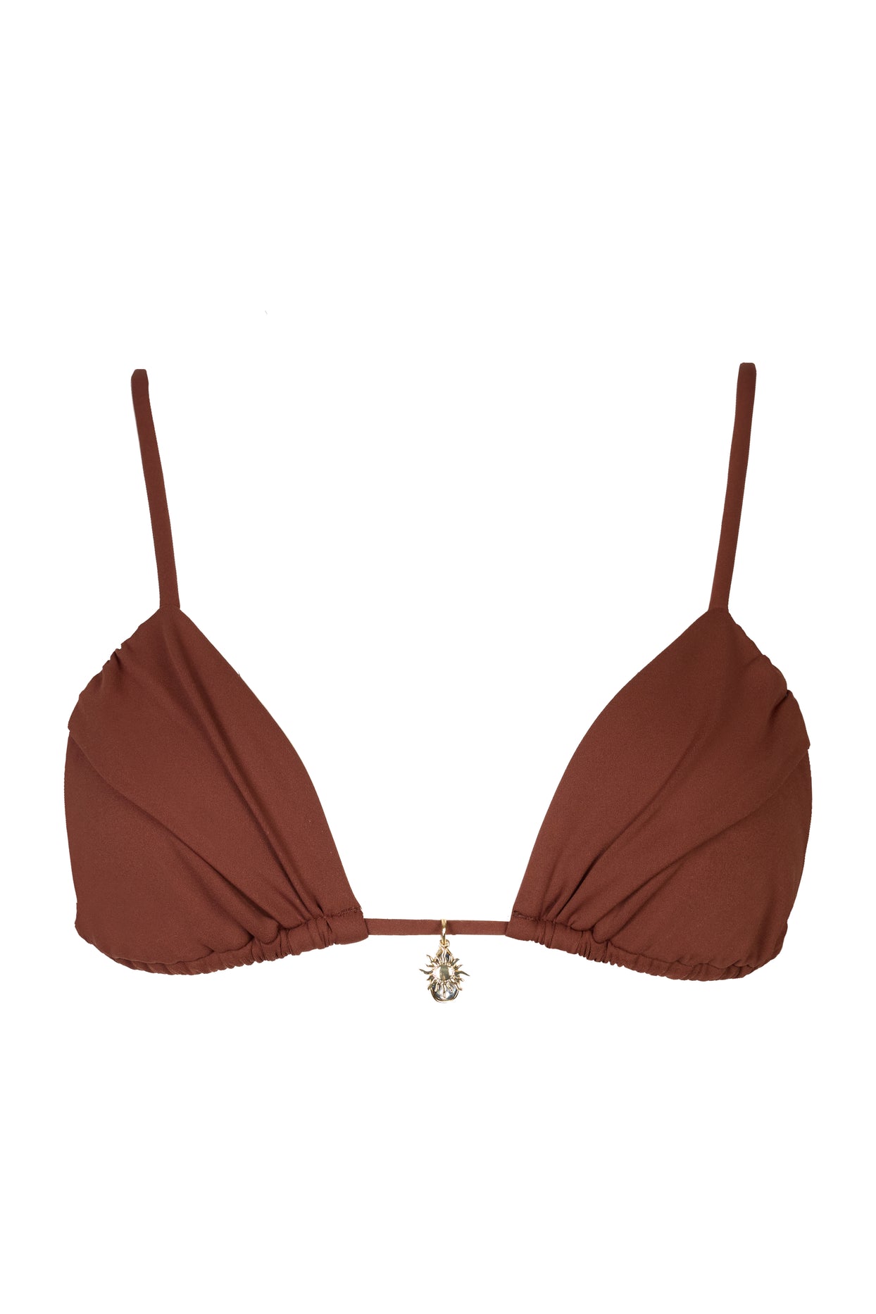 Triangle Bikini Top in Chocolate - 4