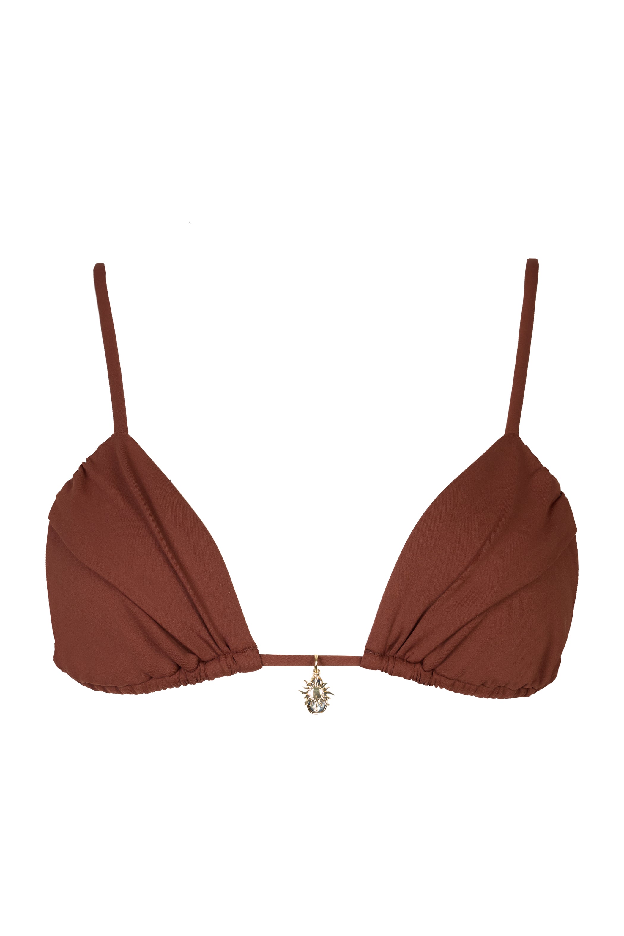 Triangle Bikini Top in Chocolate