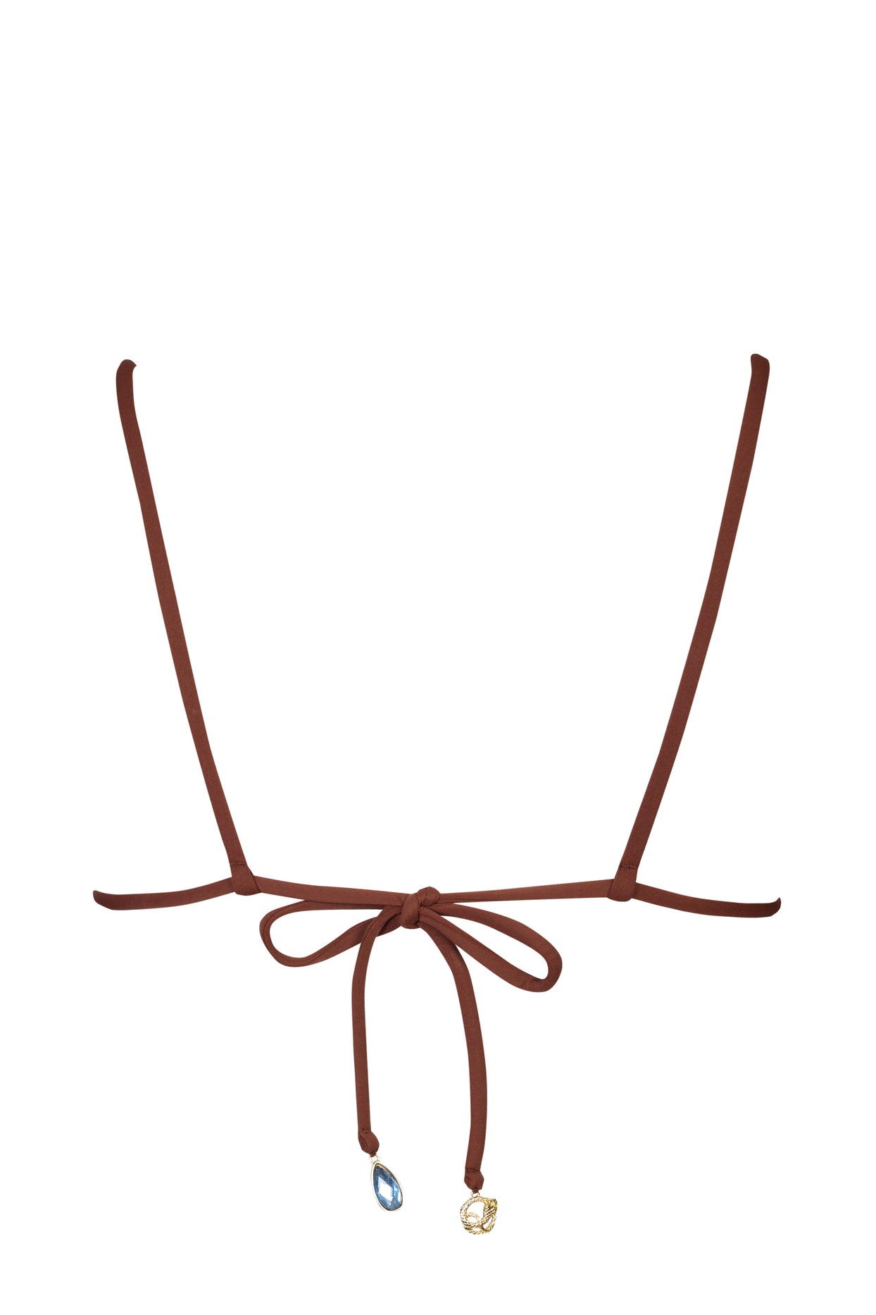 Triangle Bikini Top in Chocolate - 5