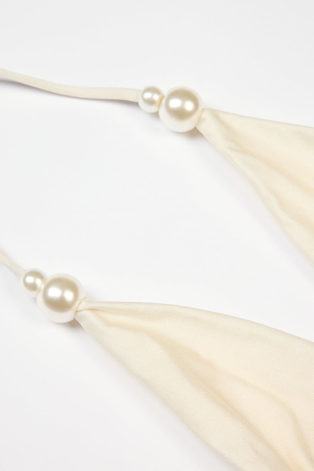Halterneck Thong Swimsuit in Pearl - 6
