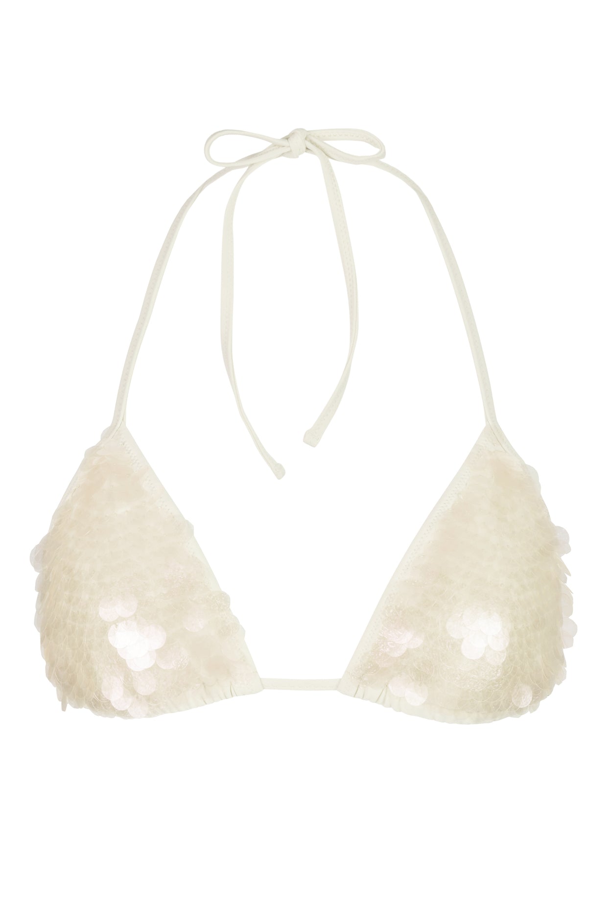 Triangle Bikini Top in Pearl - 3
