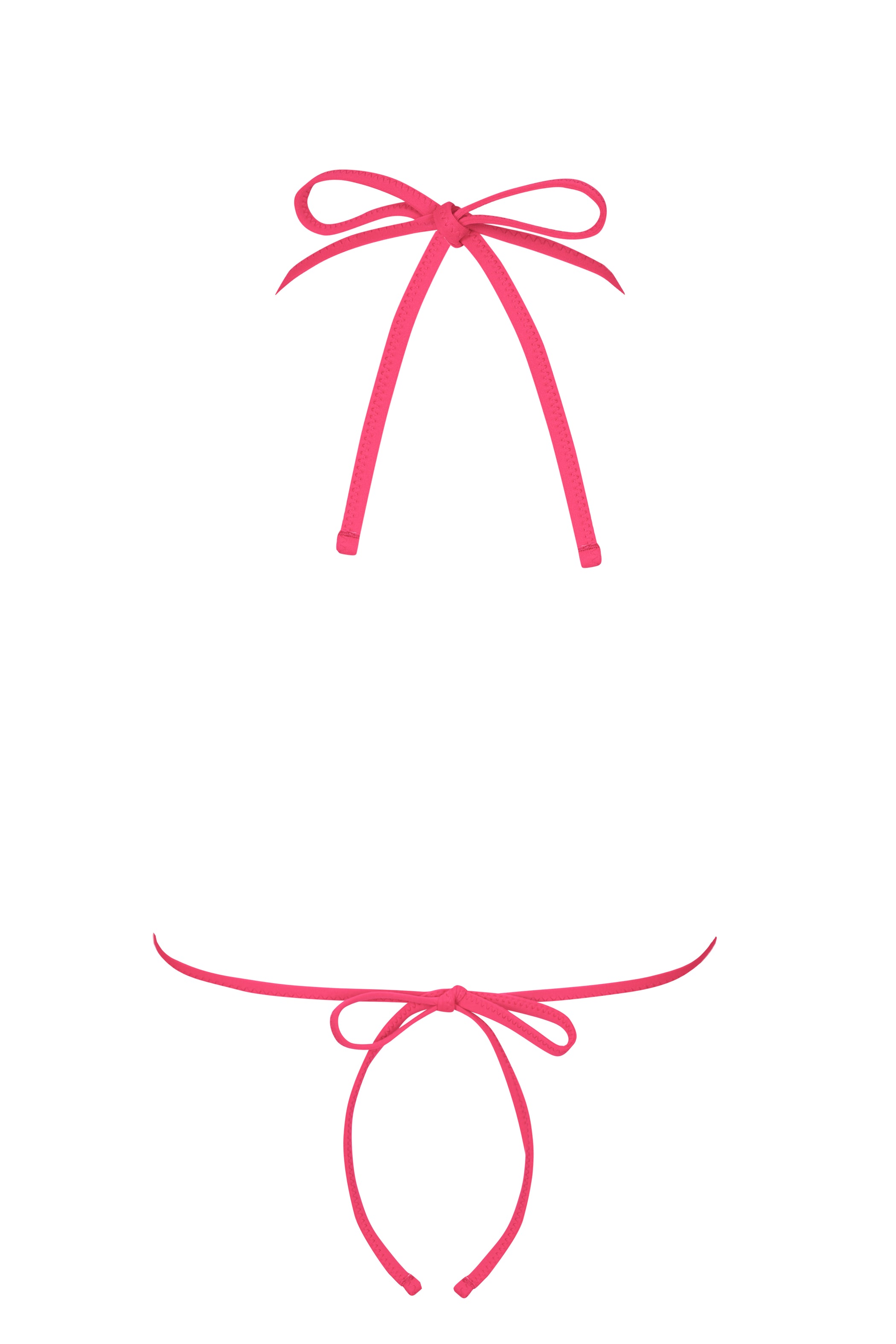 Triangle Bikini Top in Raspberry