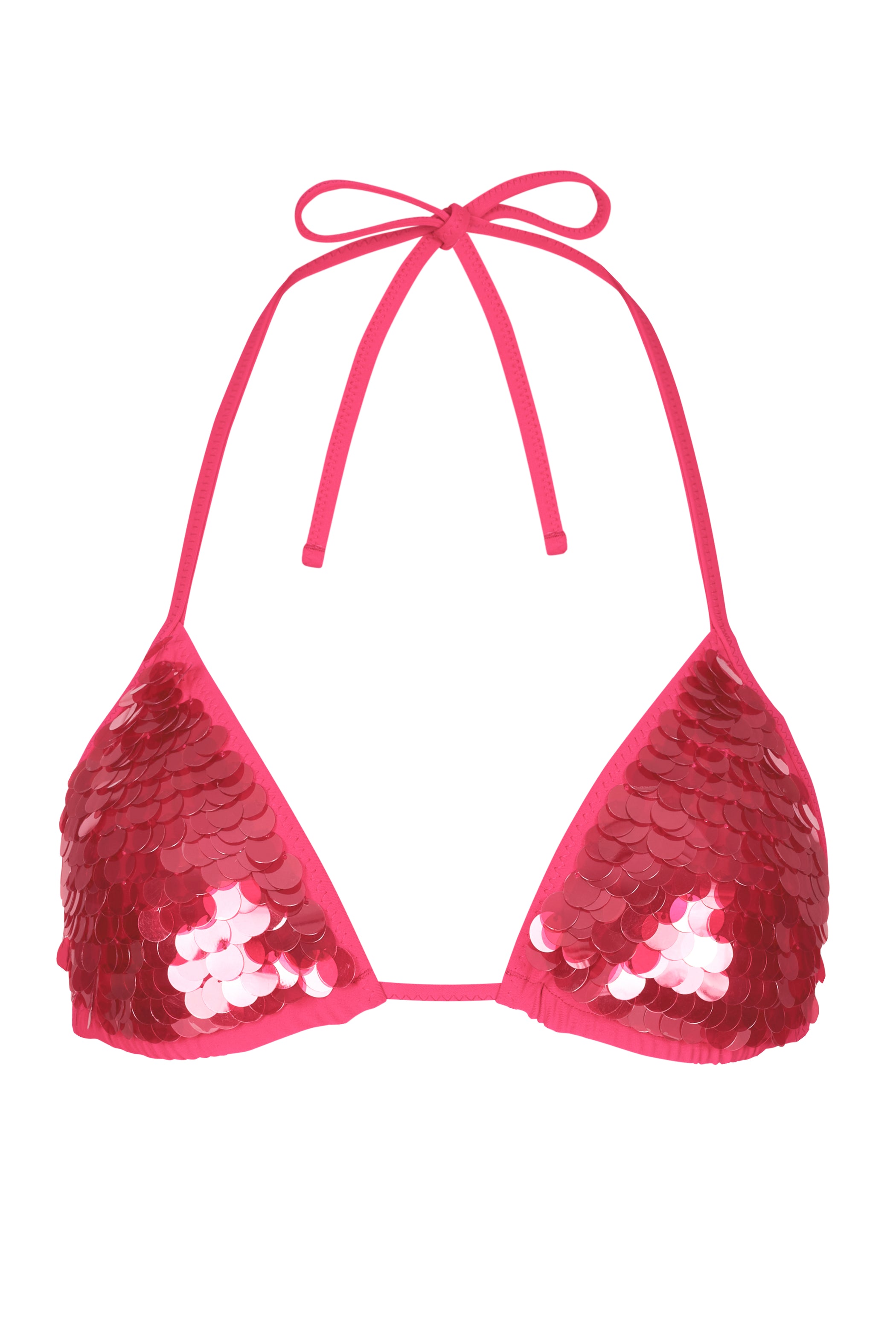 Triangle Bikini Top in Raspberry