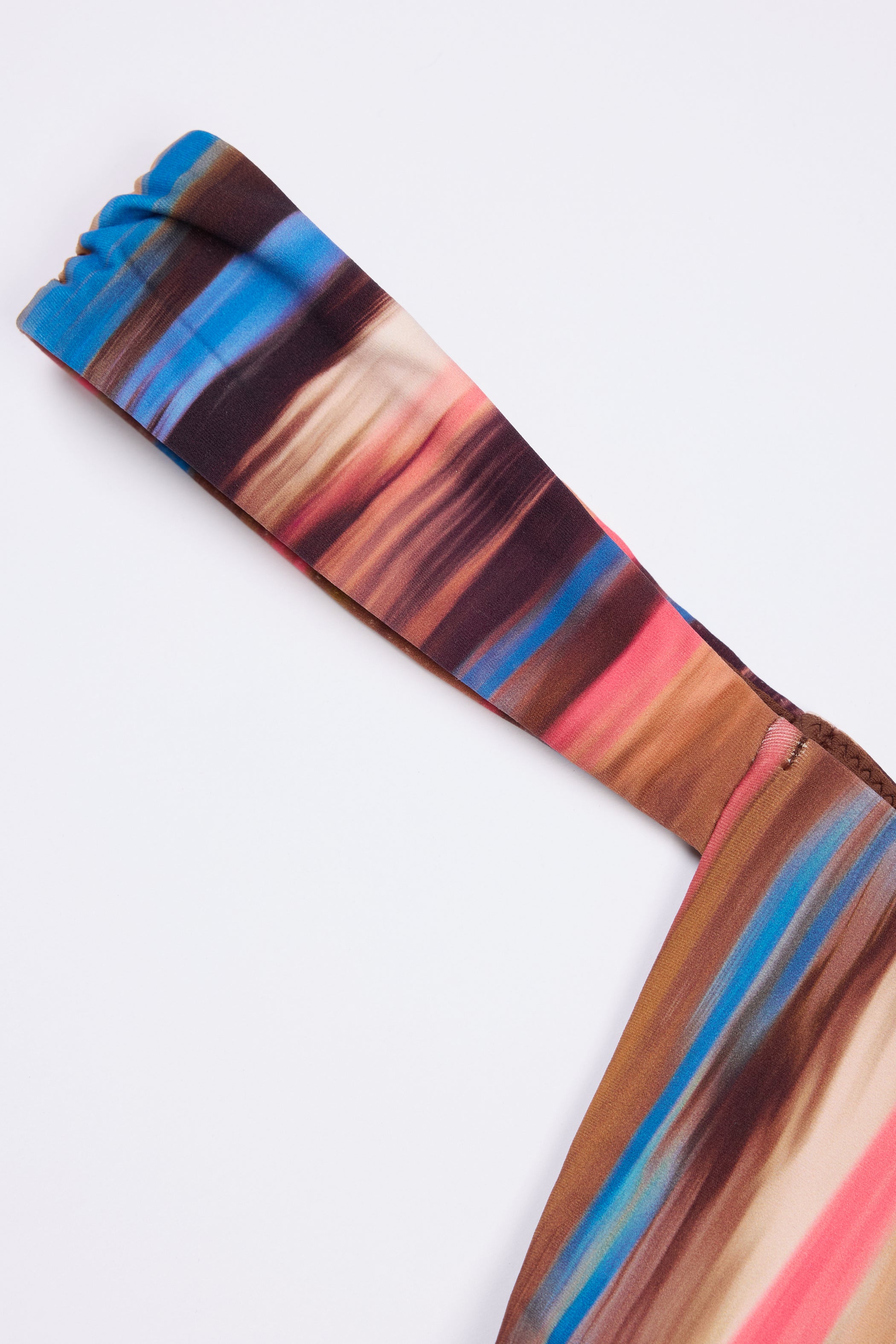 Thong Bikini Bottoms in Abstract Stripe
