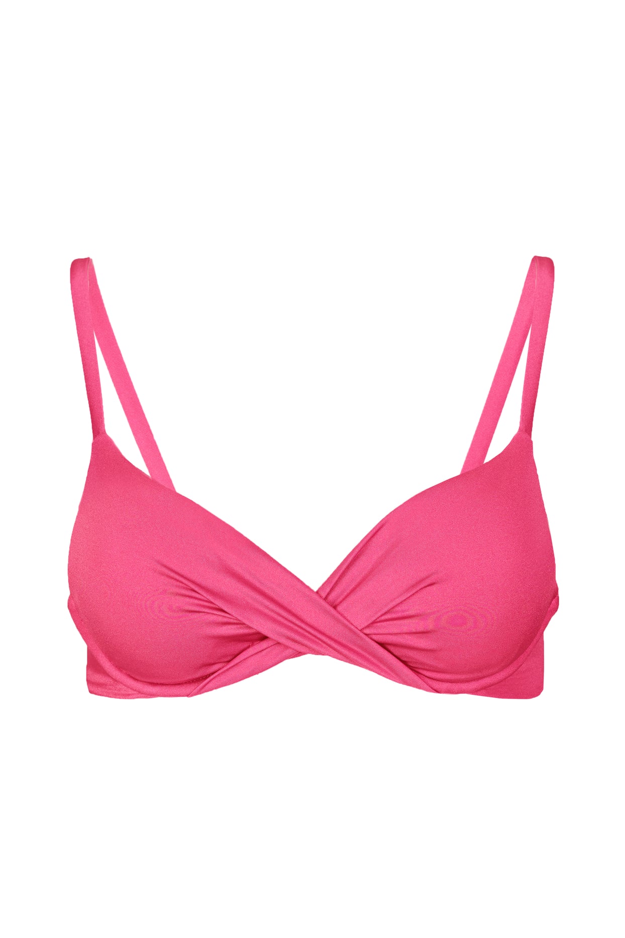 Underwired Bikini Top in Raspberry - 4