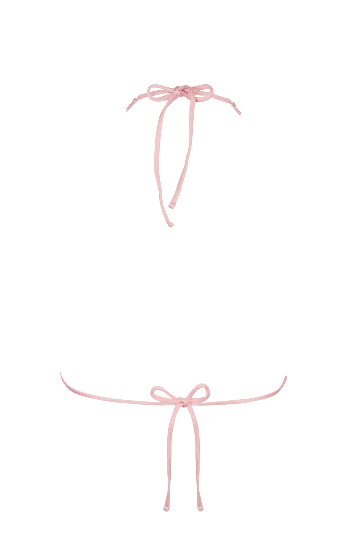 Triangle Bikini Top in Baby Pink - 4