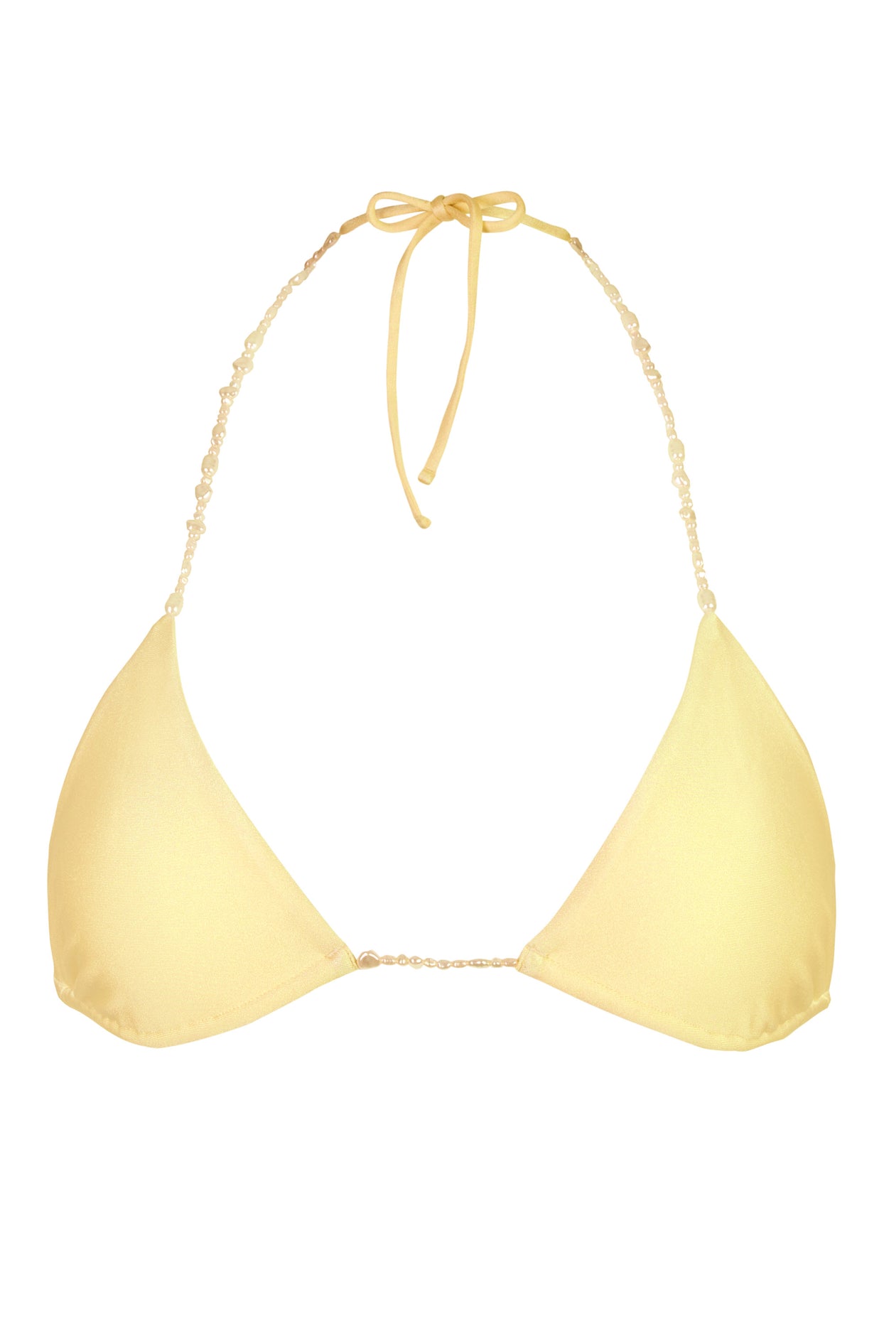 Triangle Bikini Top in Lemon - 3