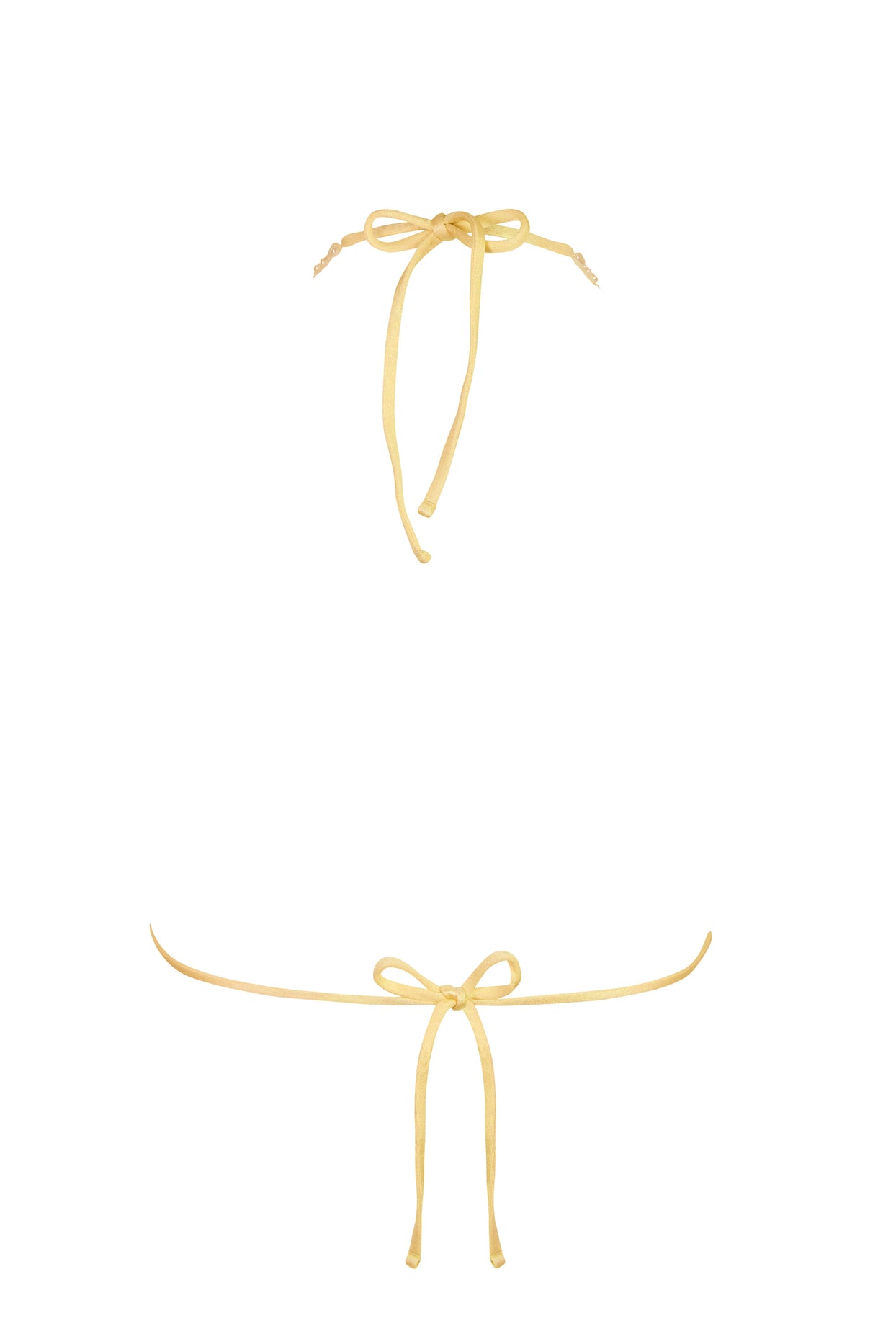 Triangle Bikini Top in Lemon - 4