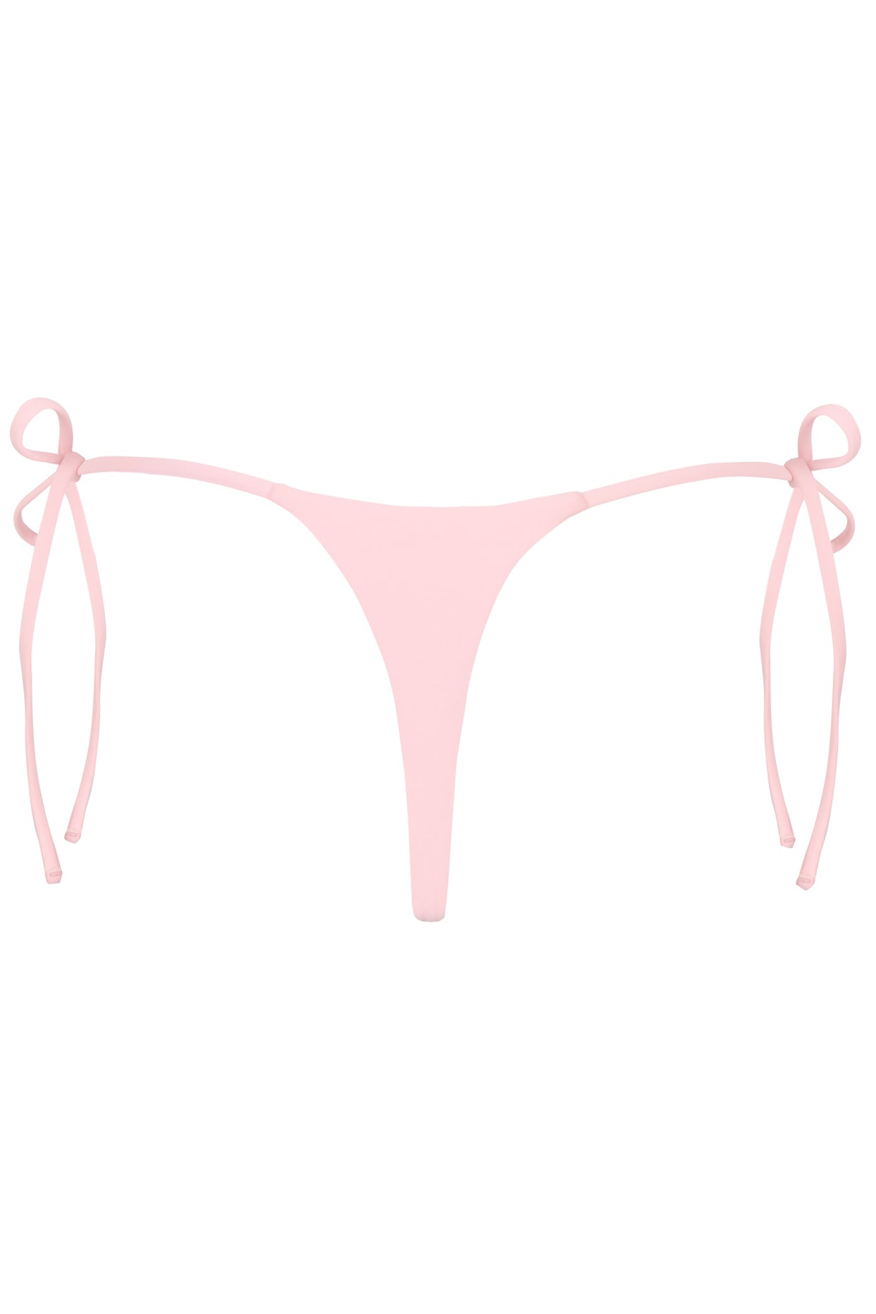 Side-Tie Thong Bikini Bottoms  in Baby Pink - 4