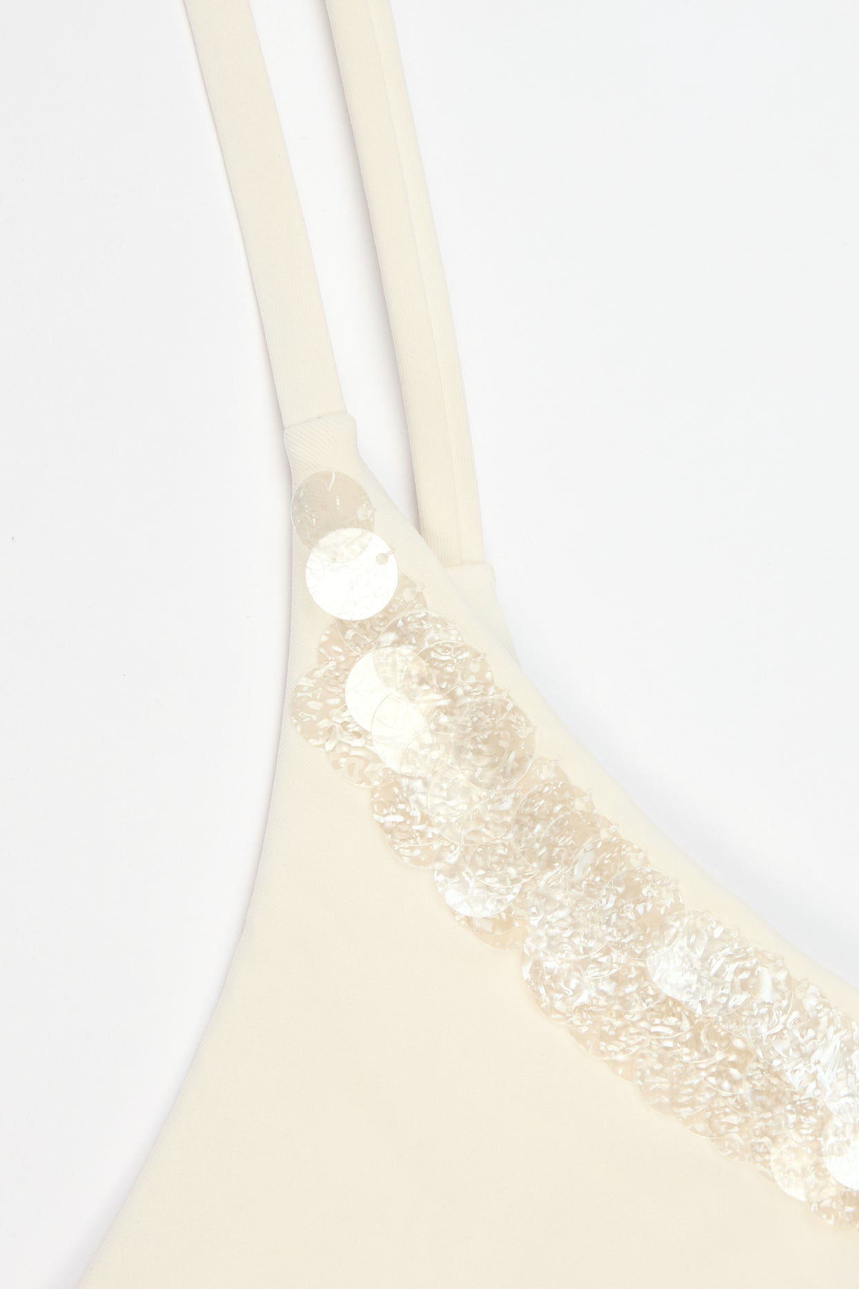 Side-Tie Thong Bikini Bottoms  in Pearl - 5