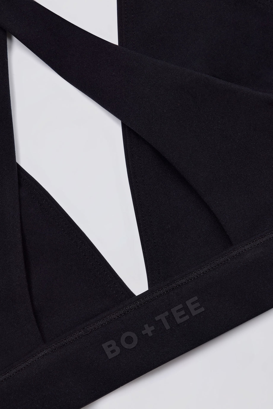 Soft Active Cross-Back Sports Bra in Black