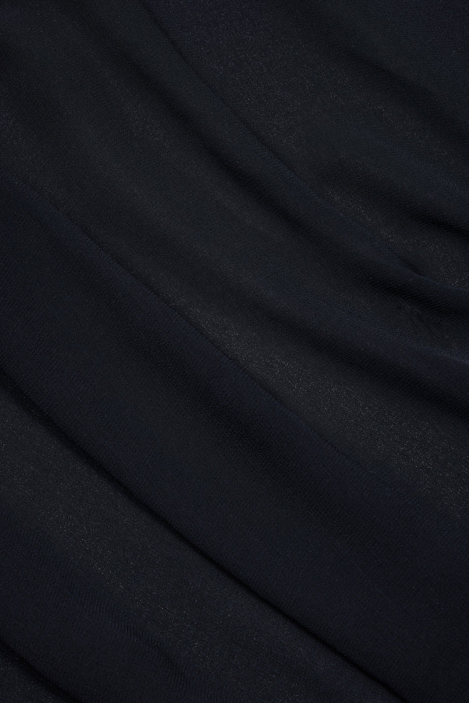 Cowl-Neck Mini Dress in Black