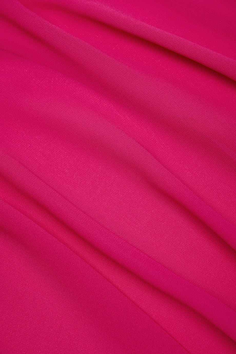 Cowl-Neck Mini Dress in Fuchsia