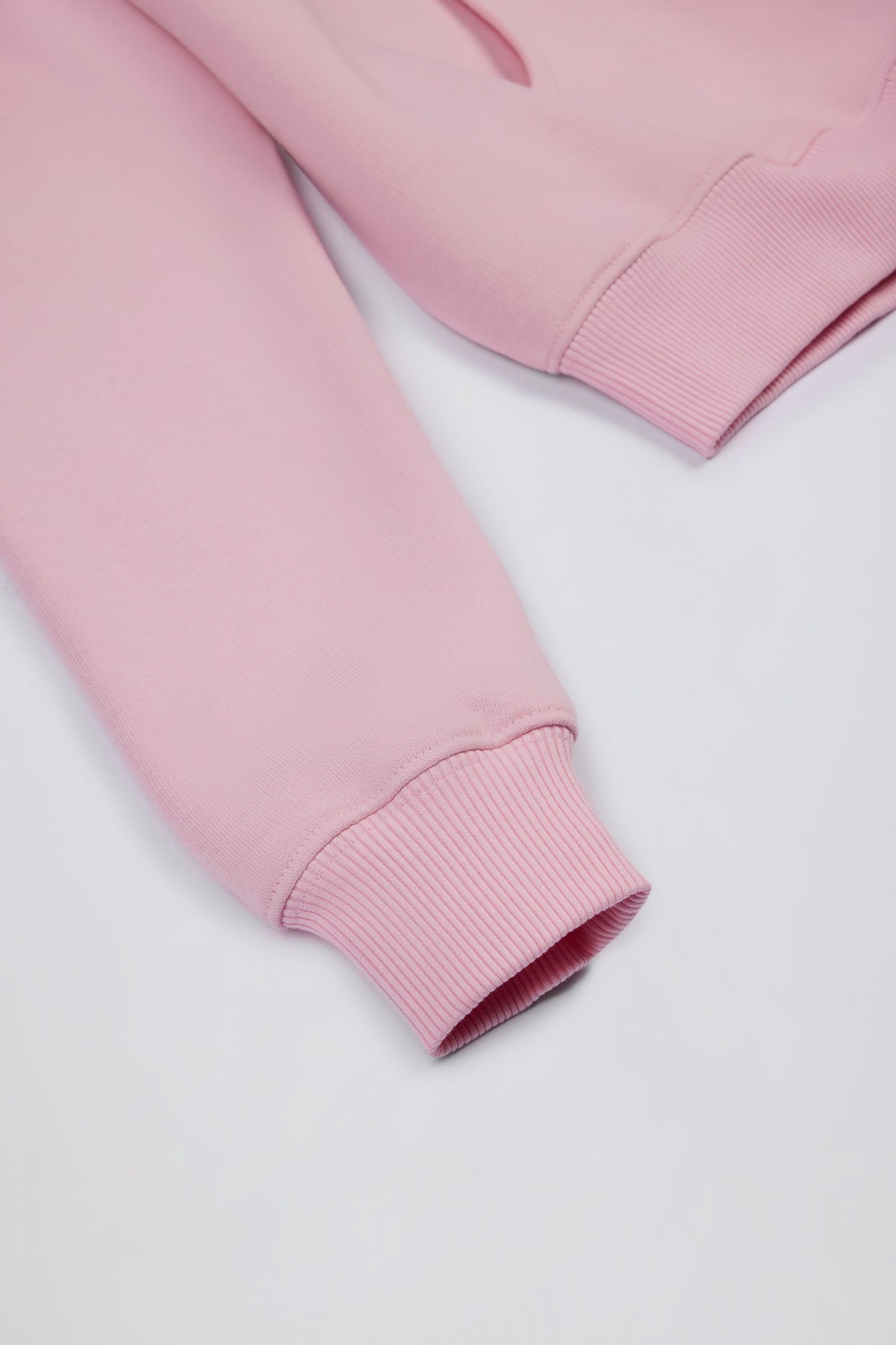 Oversized Appliqué Hoodie in Powder Pink