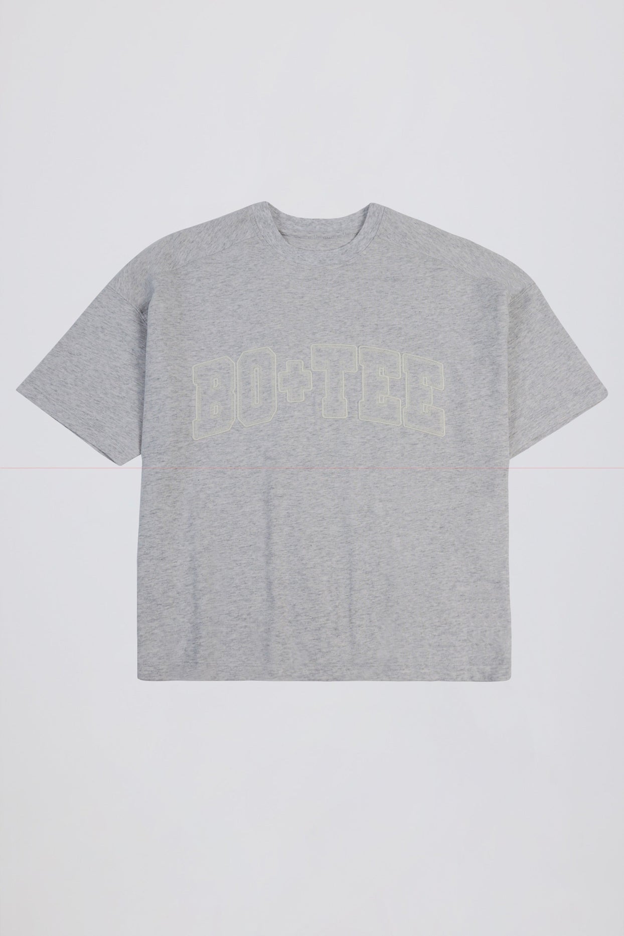 Oversized Cotton-Jersey T-Shirt in Grey Marl