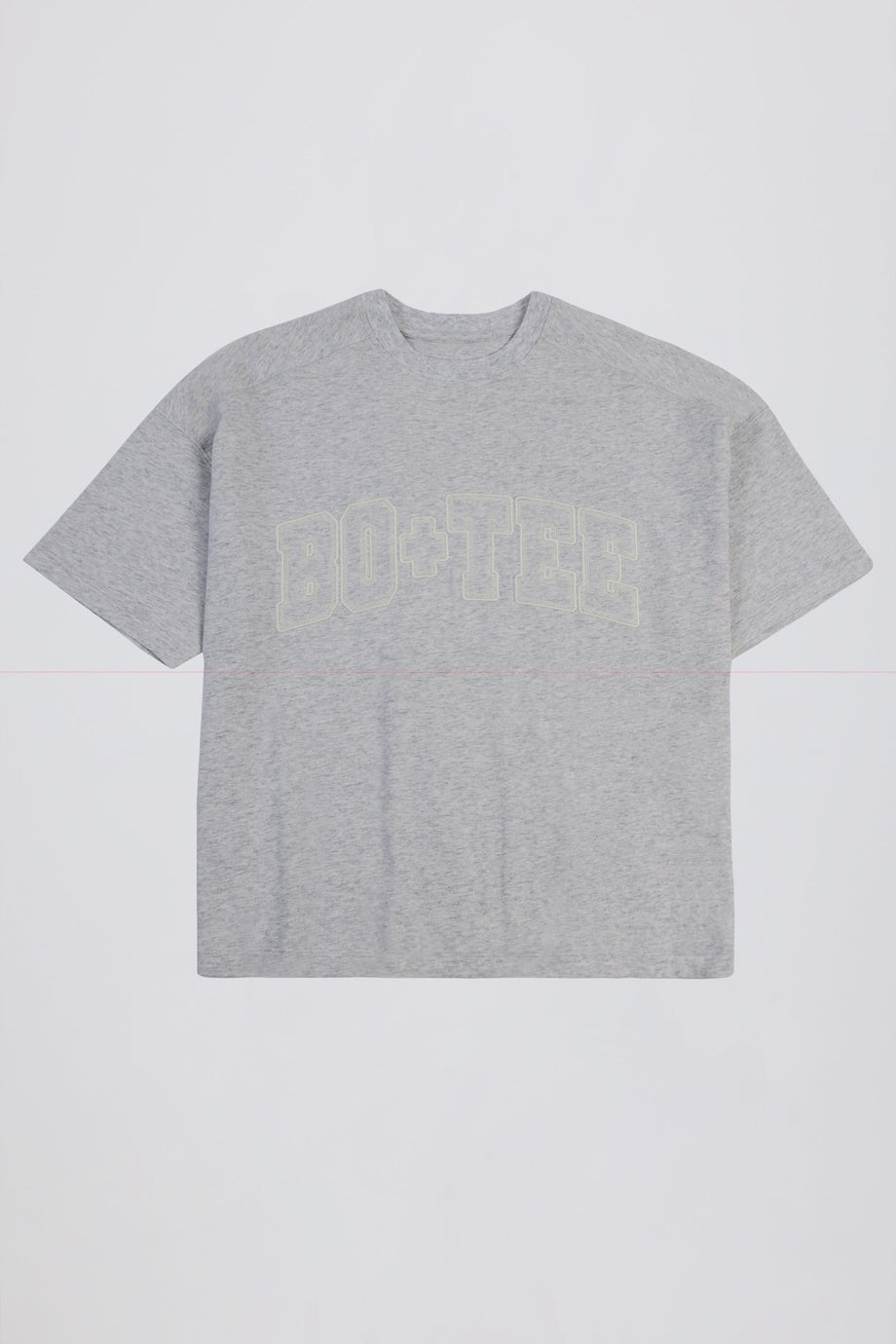 Oversized Cotton-Jersey T-Shirt in Grey Marl