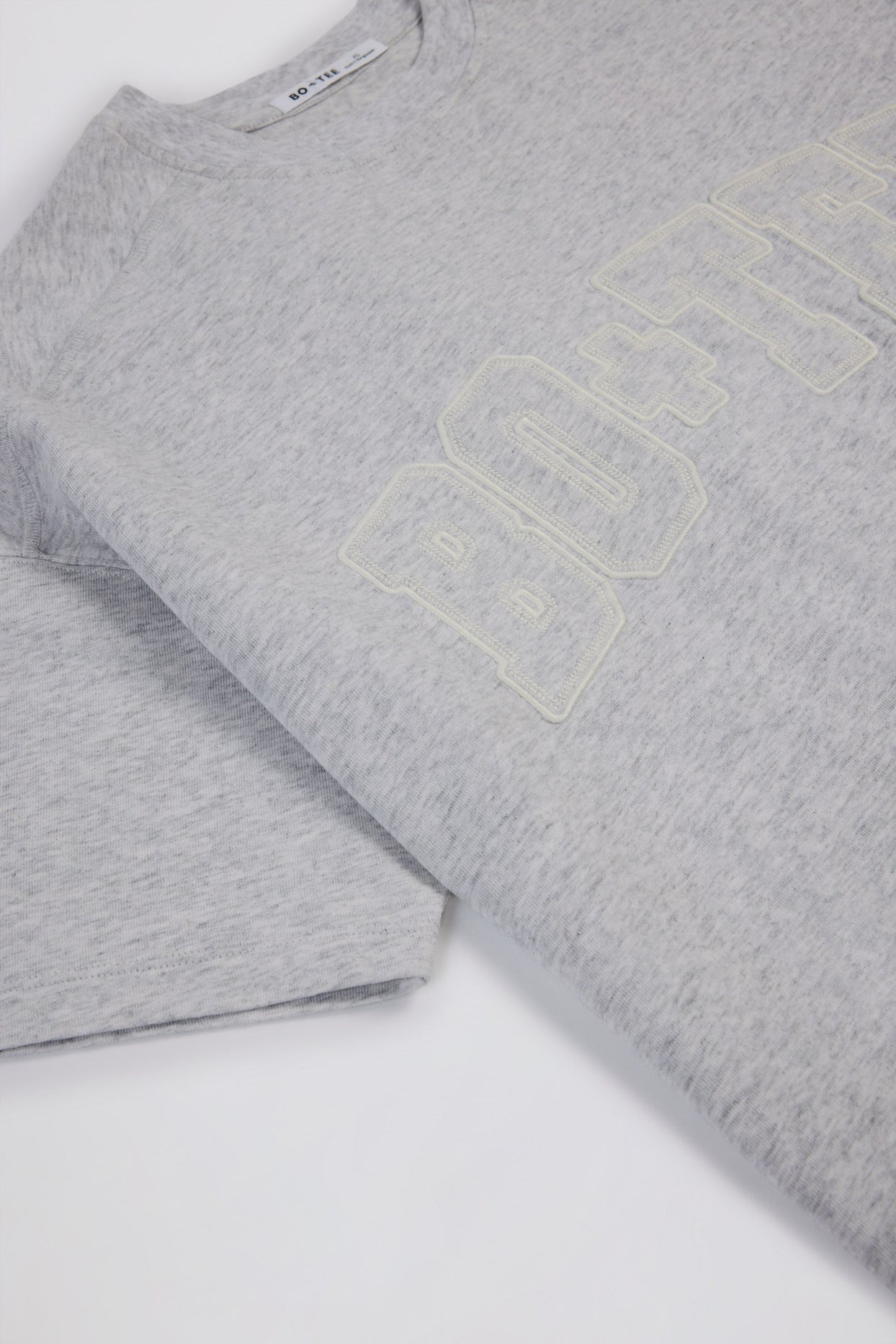 Oversized Cotton-Jersey T-Shirt in Grey Marl