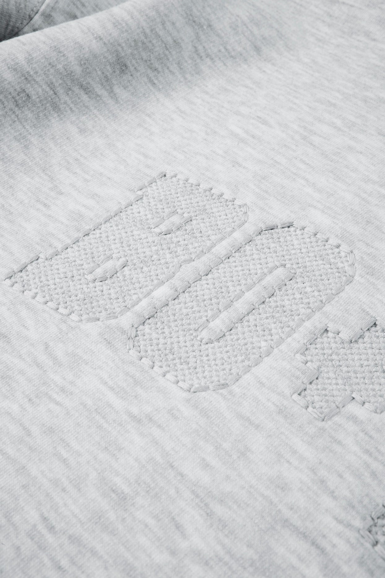 Oversized Crew-Neck Sweatshirt in Grey Marl