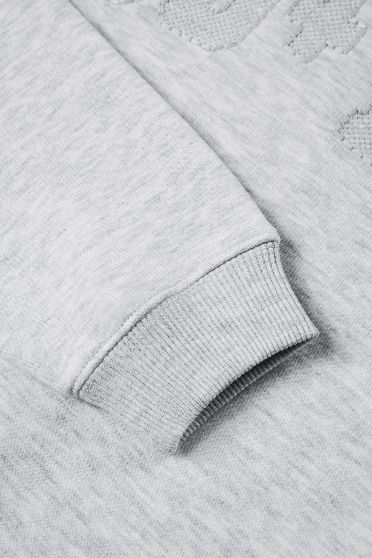 Oversized Crew-Neck Sweatshirt in Grey Marl