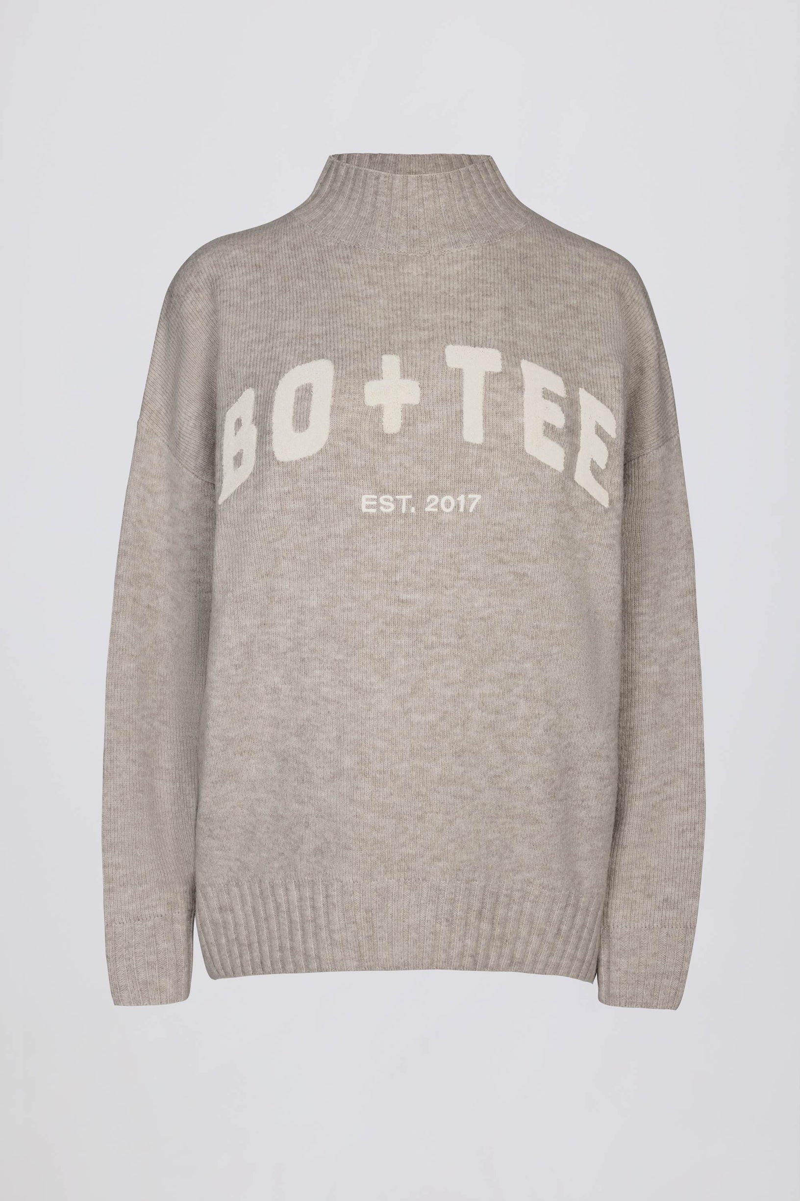 Soft Knit Oversized Jumper in Oatmeal - 1