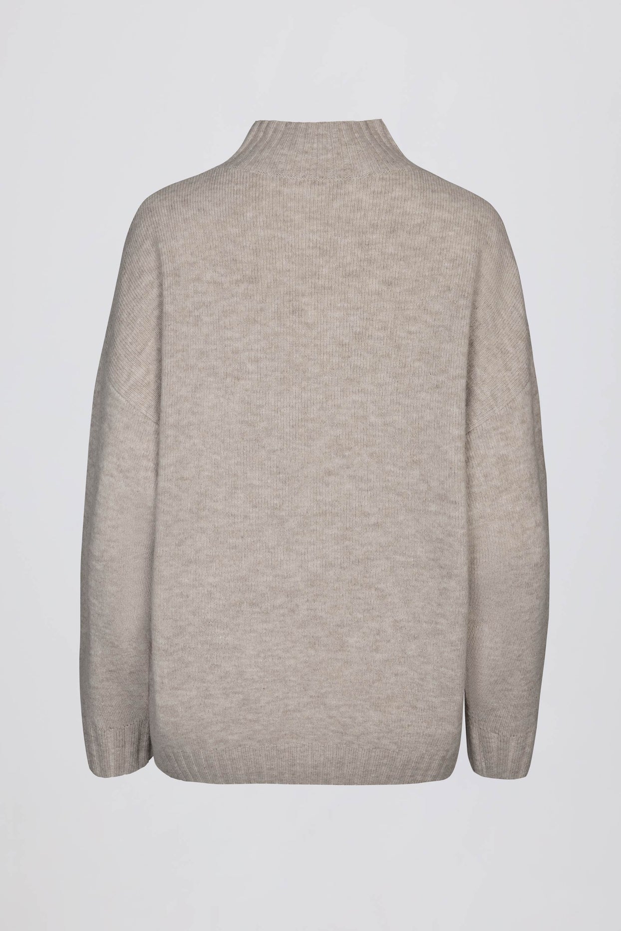 Oversized Knit Jumper in Beige