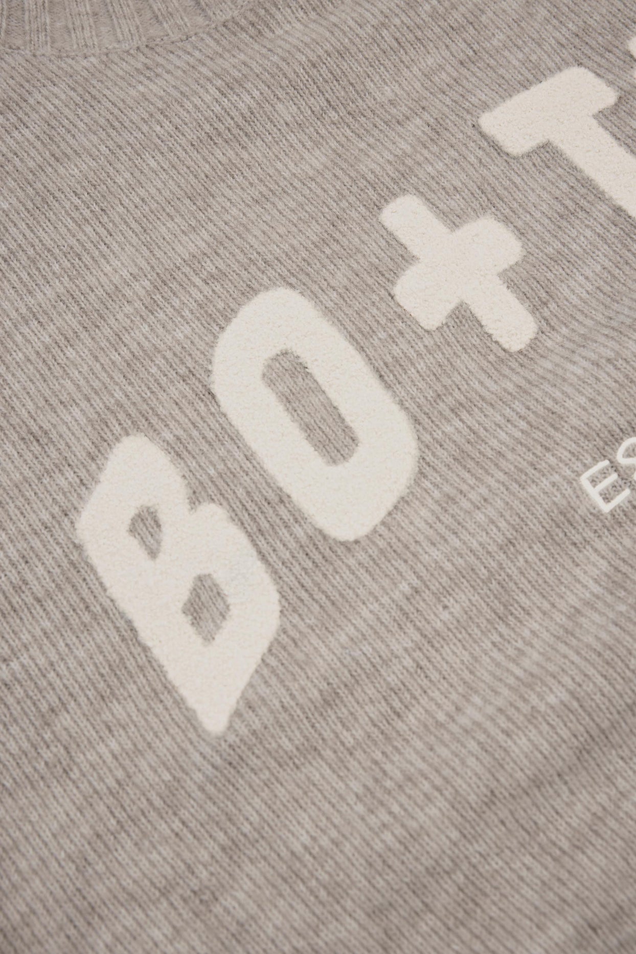 Oversized Knit Jumper in Beige