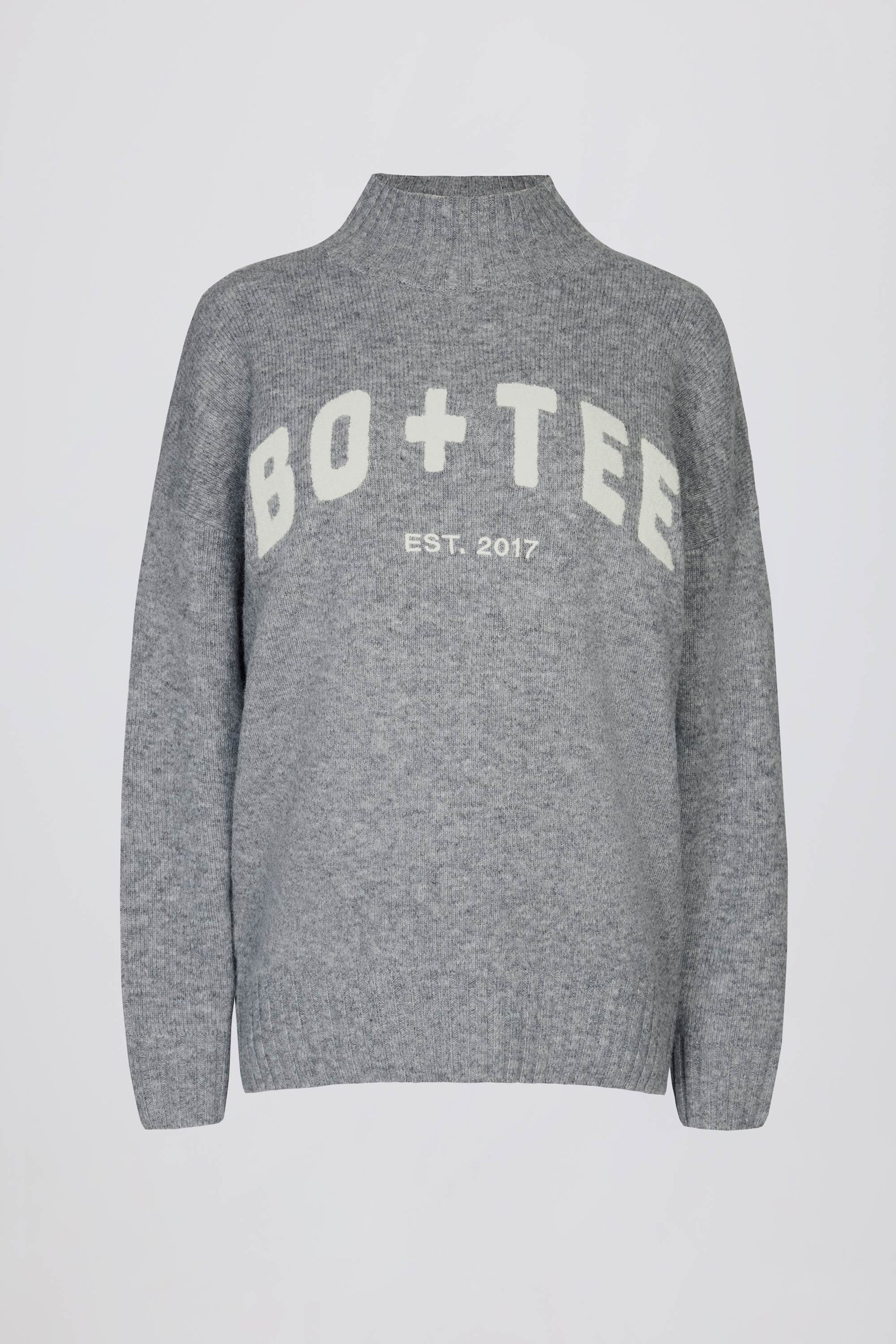 Soft Knit Oversized Jumper in Grey - 2