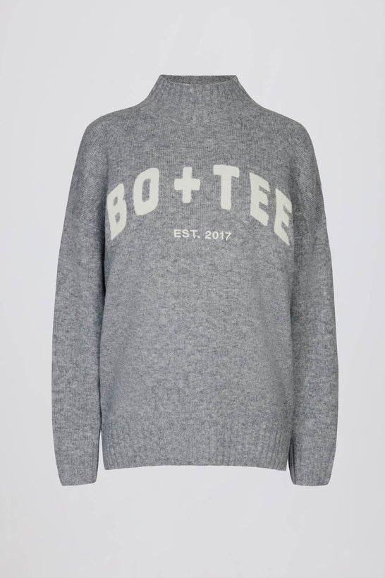 Oversized Knit Jumper in Grey