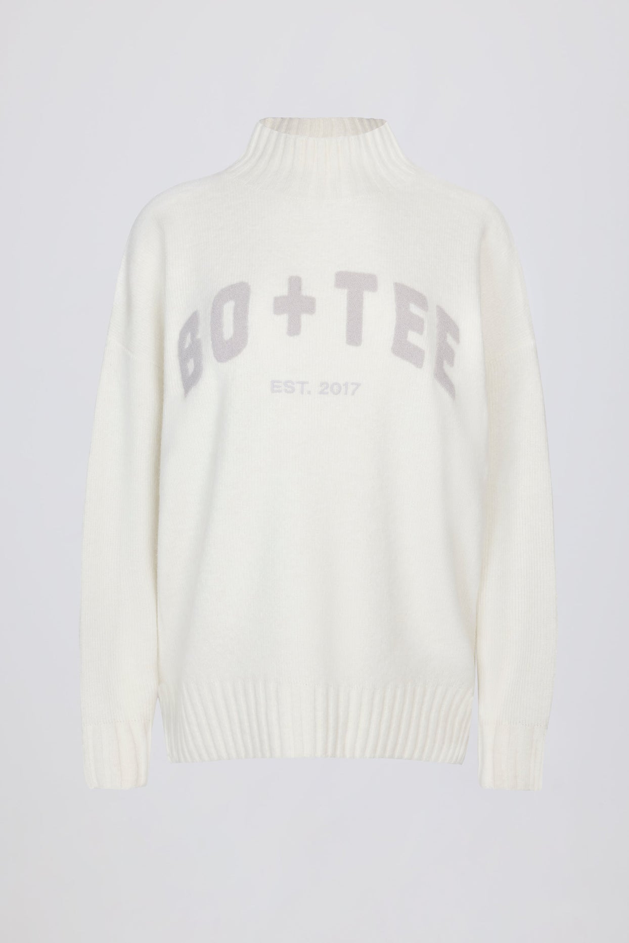 Oversized Knit Jumper in Ivory