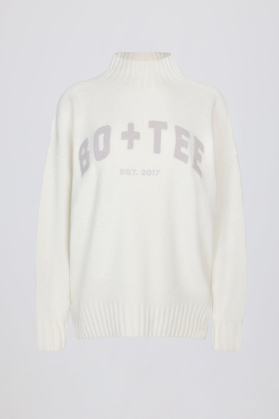 Oversized Knit Jumper in Ivory