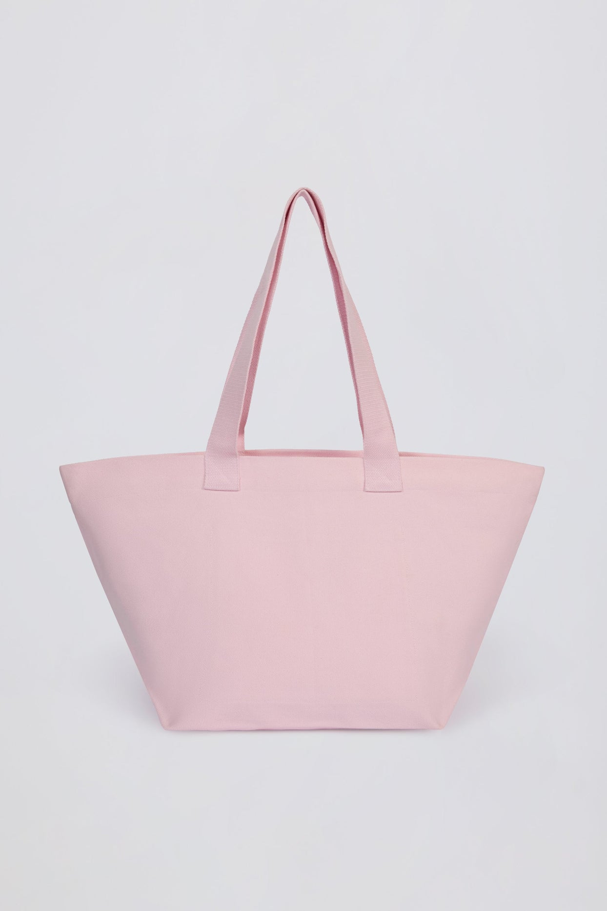 Oversized Tote Bag in Powder Pink
