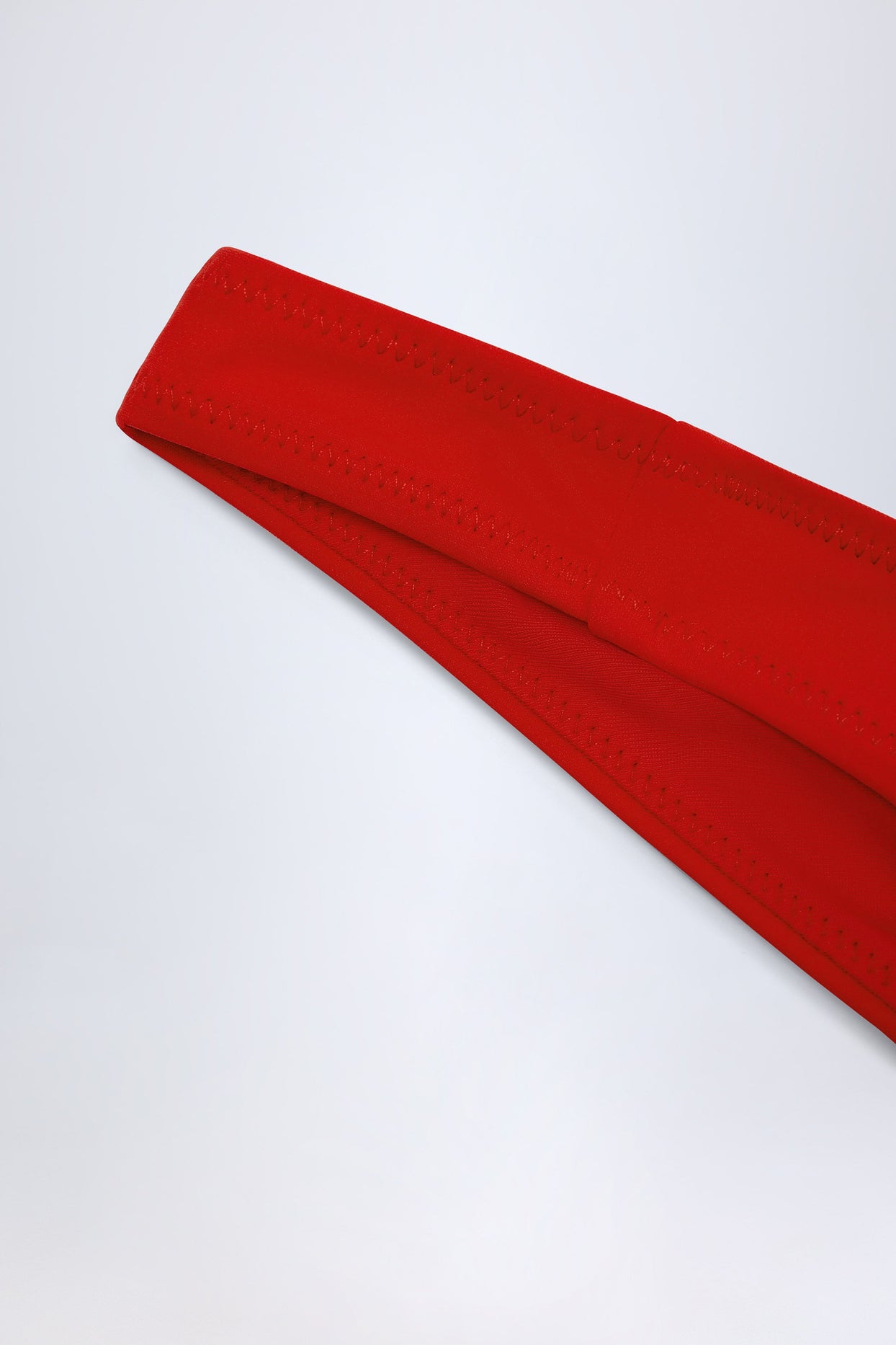 Ruched Cheeky Bikini Bottoms in Fiery Red