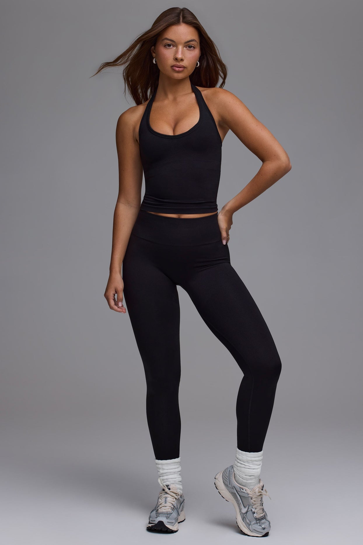 Petite Define Luxe High-Waist Leggings in Black | Oh Polly