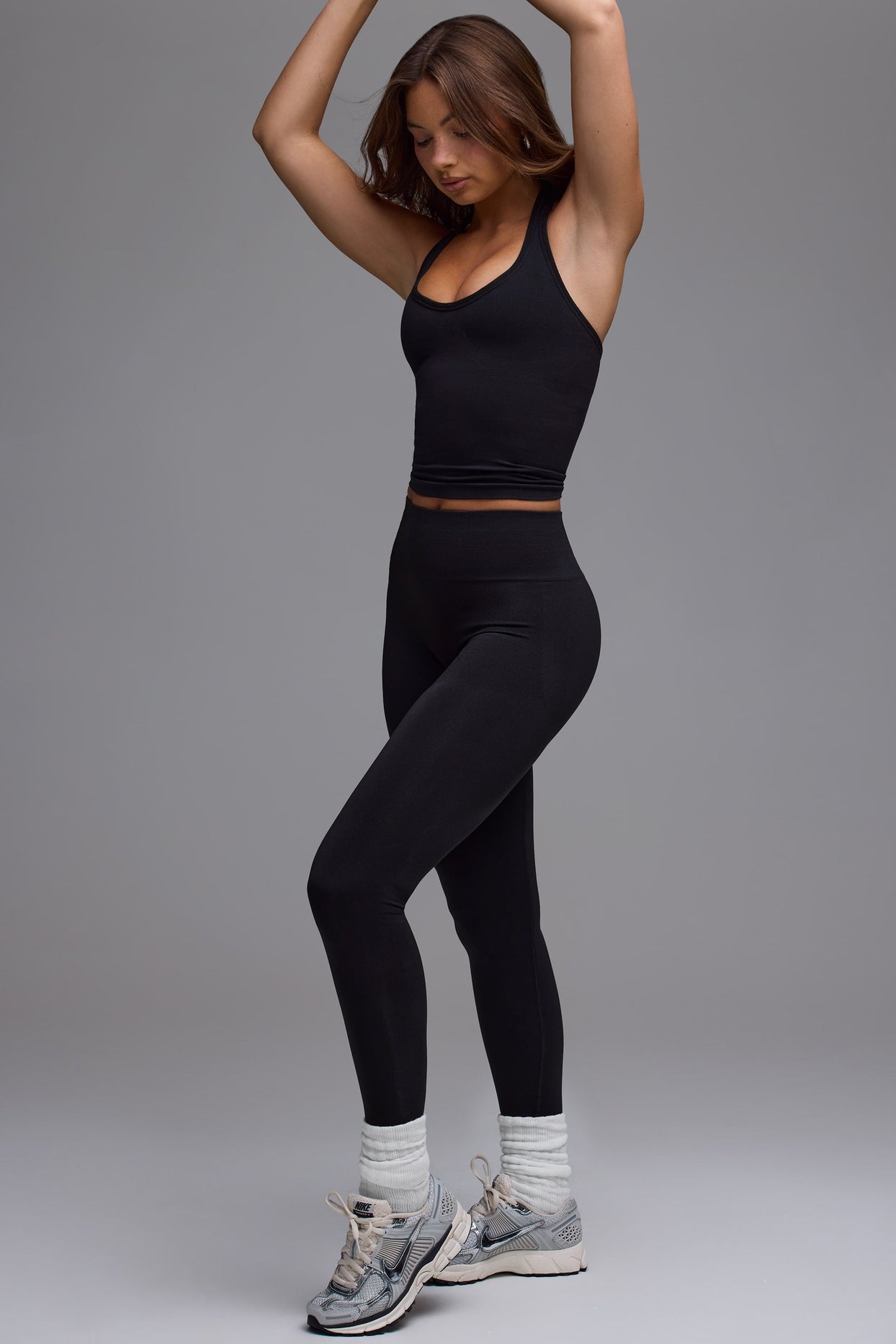 Petite Define Luxe High-Waist Leggings in Black