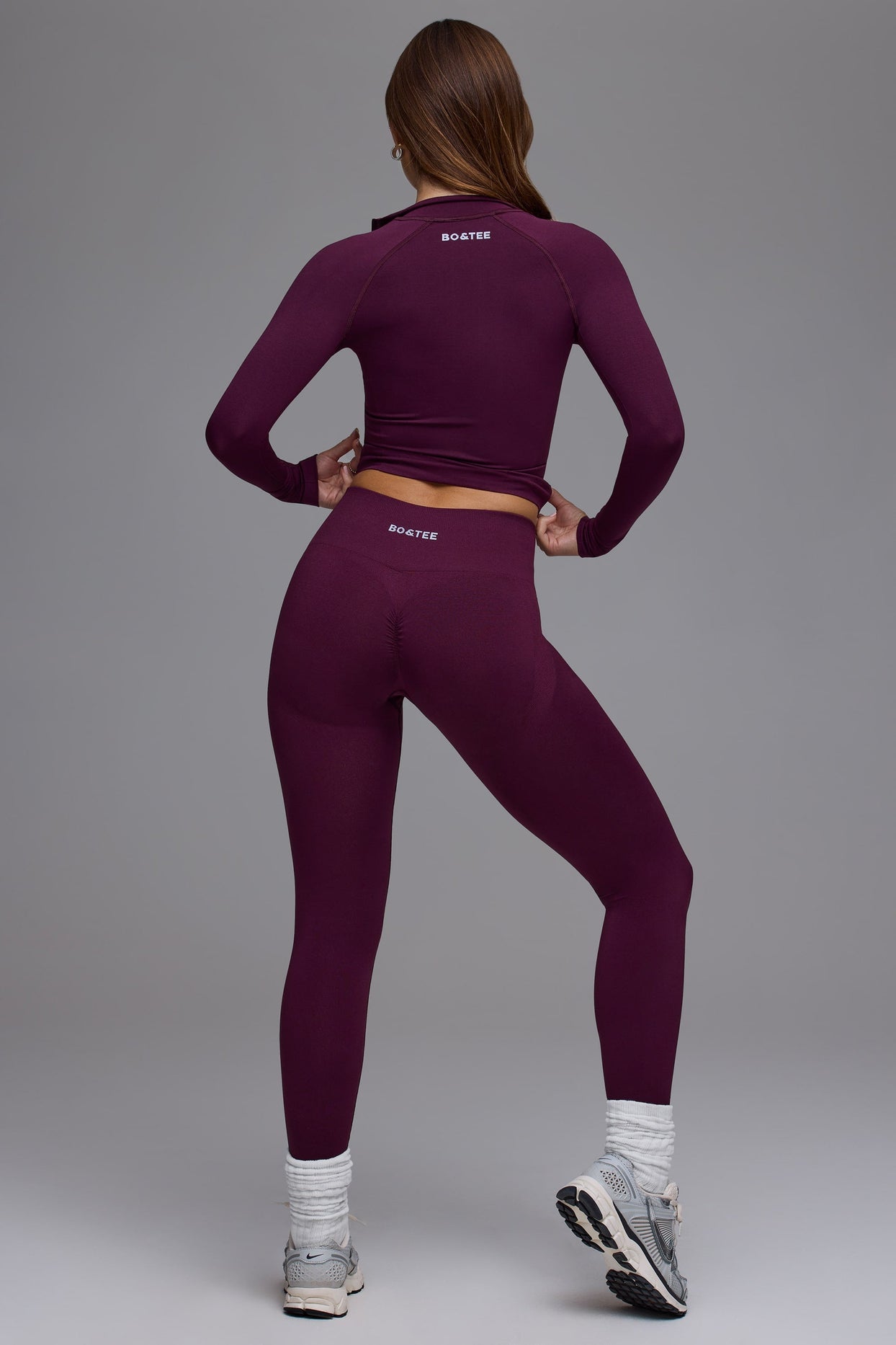 Petite Define Luxe High-Waist Leggings in Grape